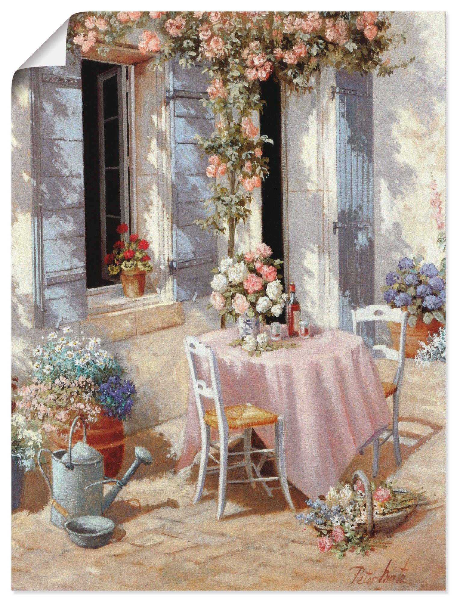 Artland Wandbild Einladung, Garten (1 St), als Leinwandbild, Poster in verschied. Größen