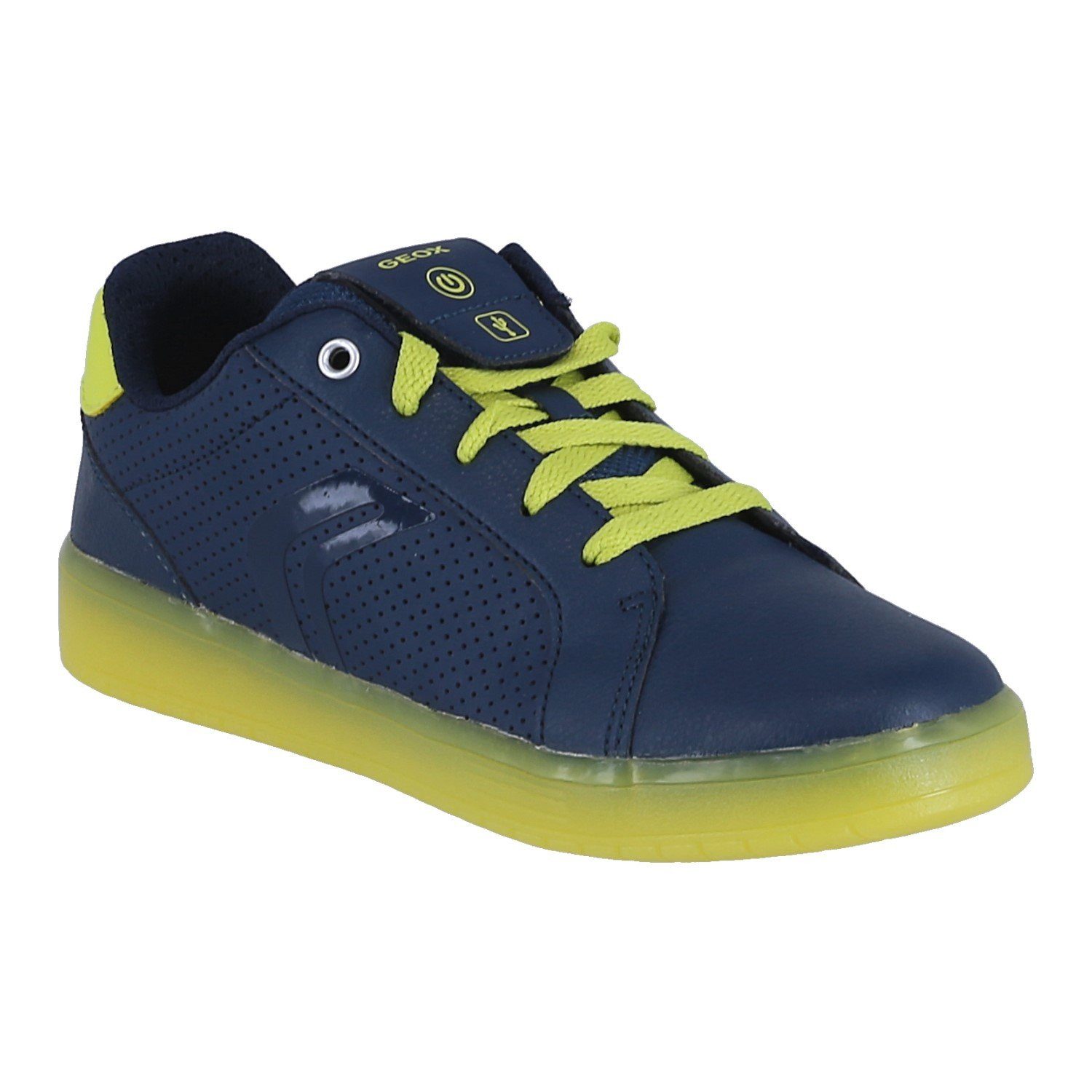 Geox Kommodor blau/gelb Kinder Sneaker
