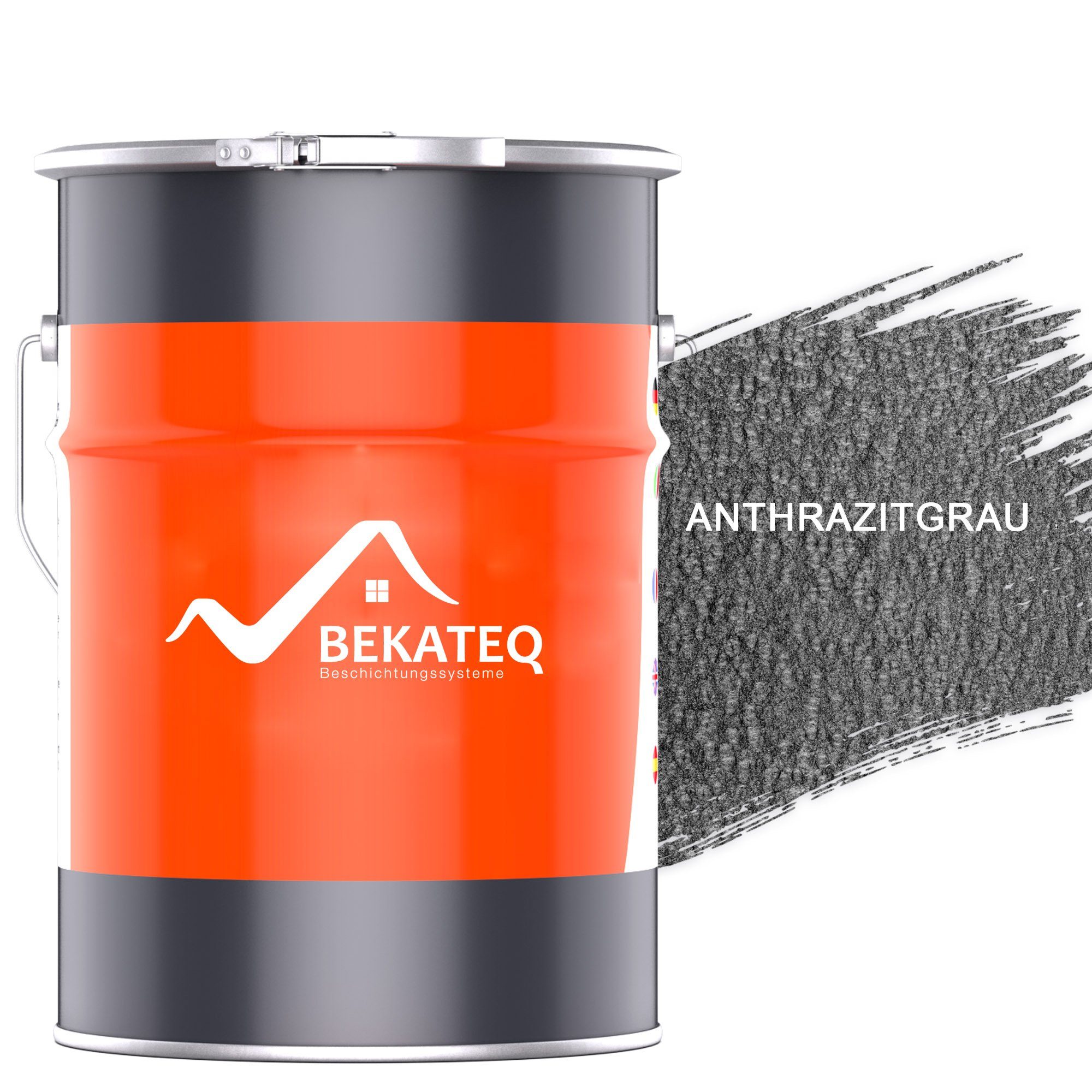 BEKATEQ Metallschutzlack LS-590, Hammerschlaglack glänzend, Rostschutz, Hammerschlagfarbe aussen innen