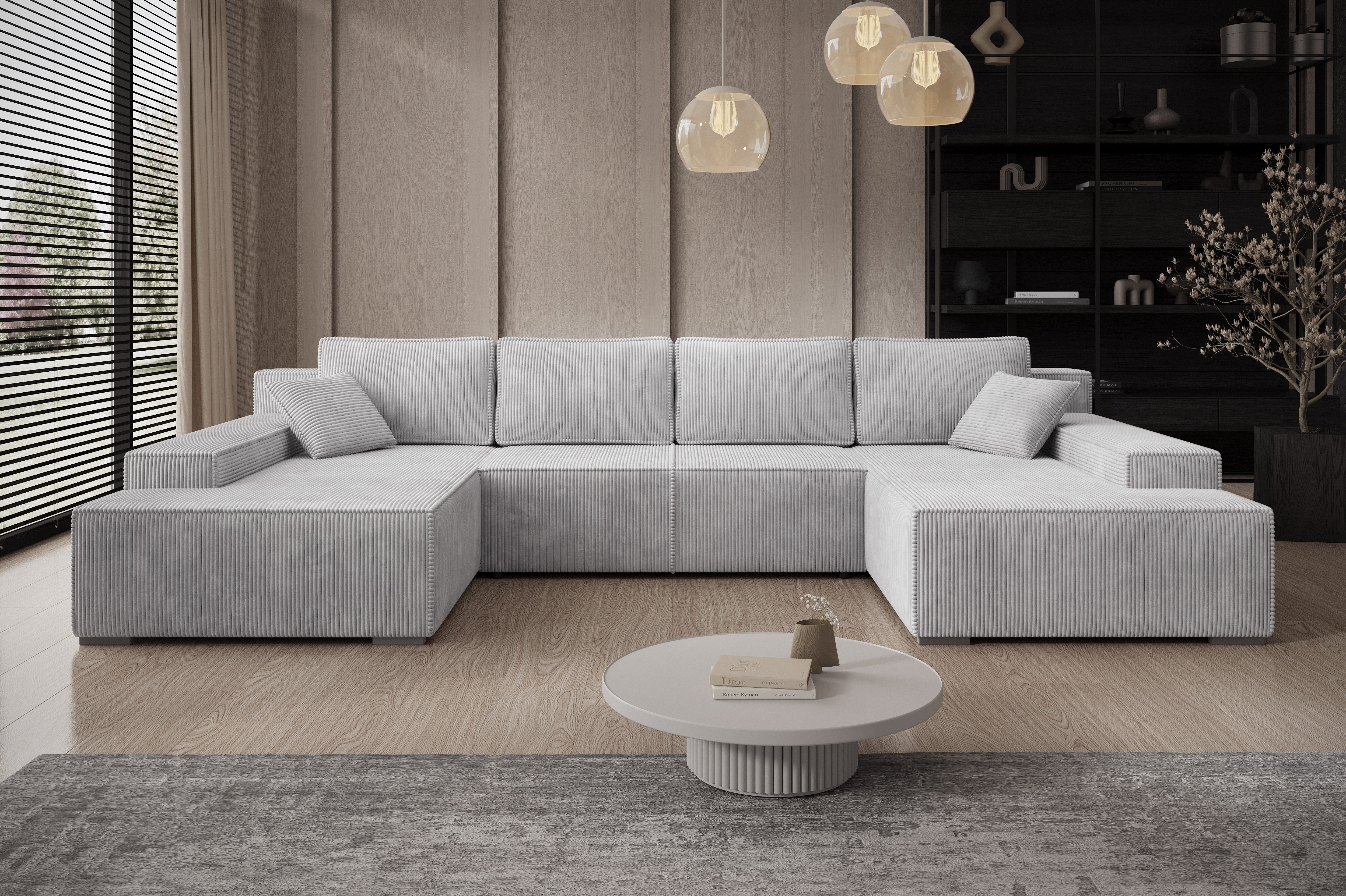 PROMETO Möbel Ecksofa Ecksofa Couch U-Form günstig online kaufen
