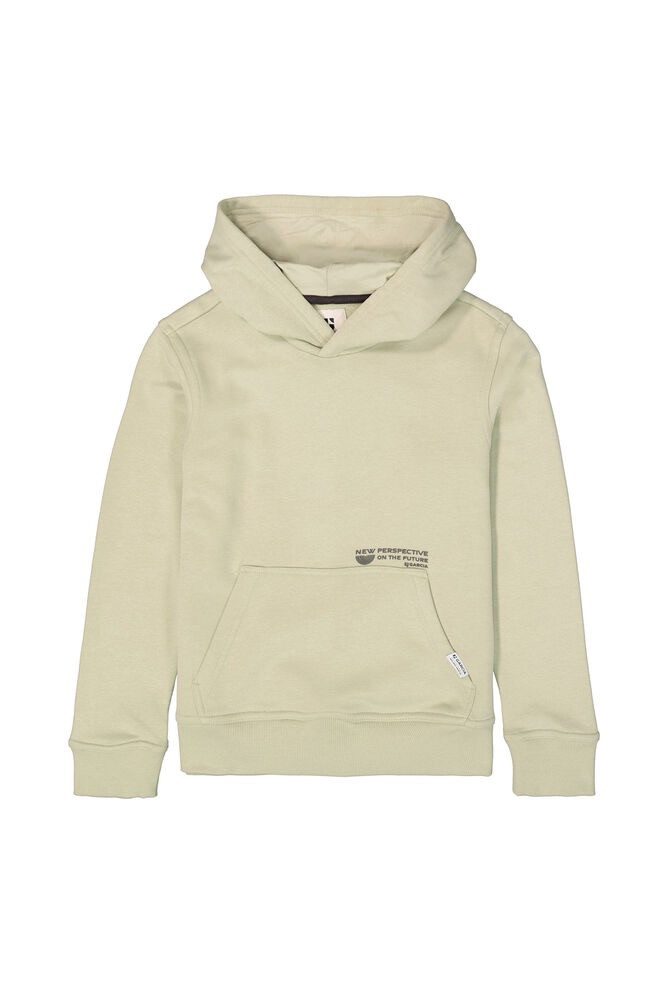 Garcia Kapuzensweatshirt Hellgrüner Hoodie mit Text- günstig online kaufen