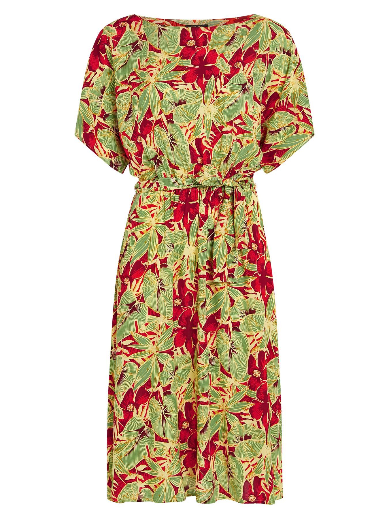 King Louie Midikleid ? Midi Kleid Damen ? florales Sommerkleid ? Viskosekle günstig online kaufen