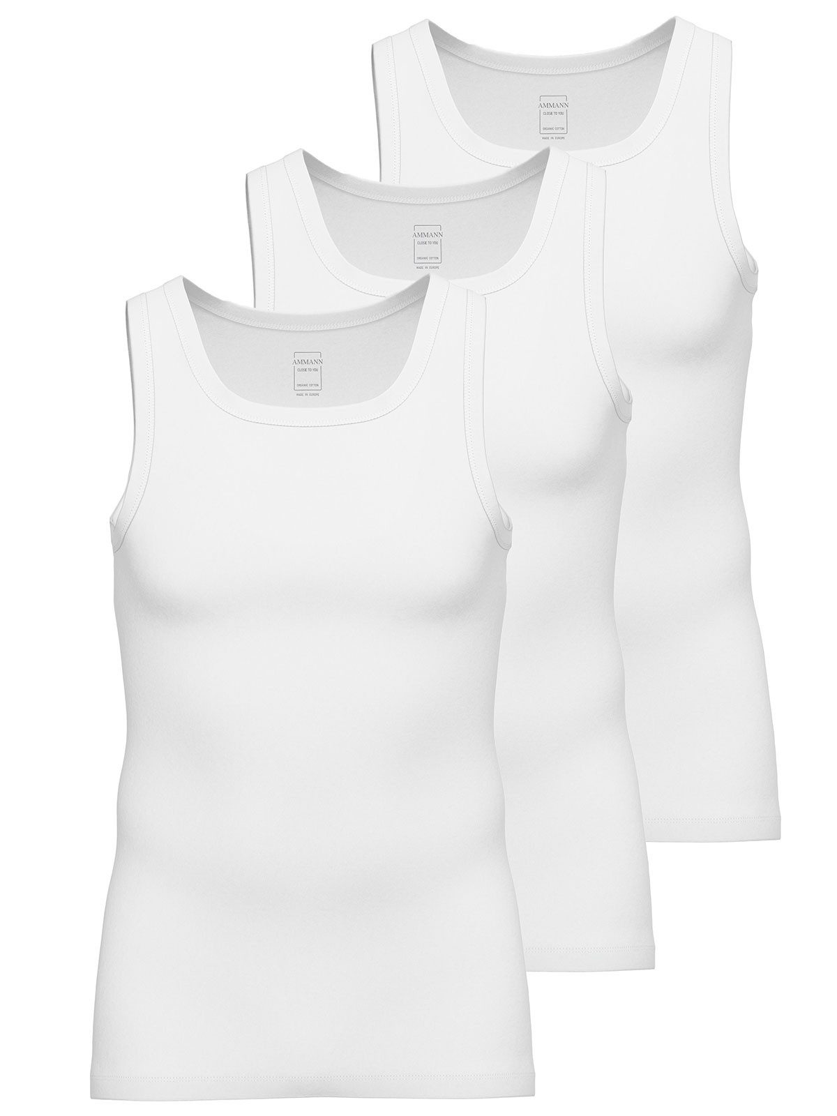 Ammann Funktionsunterhemd 3er Pack Athletic Shirt Day Modern / Close to you (Packung, 3-St) hohe Markenqualität