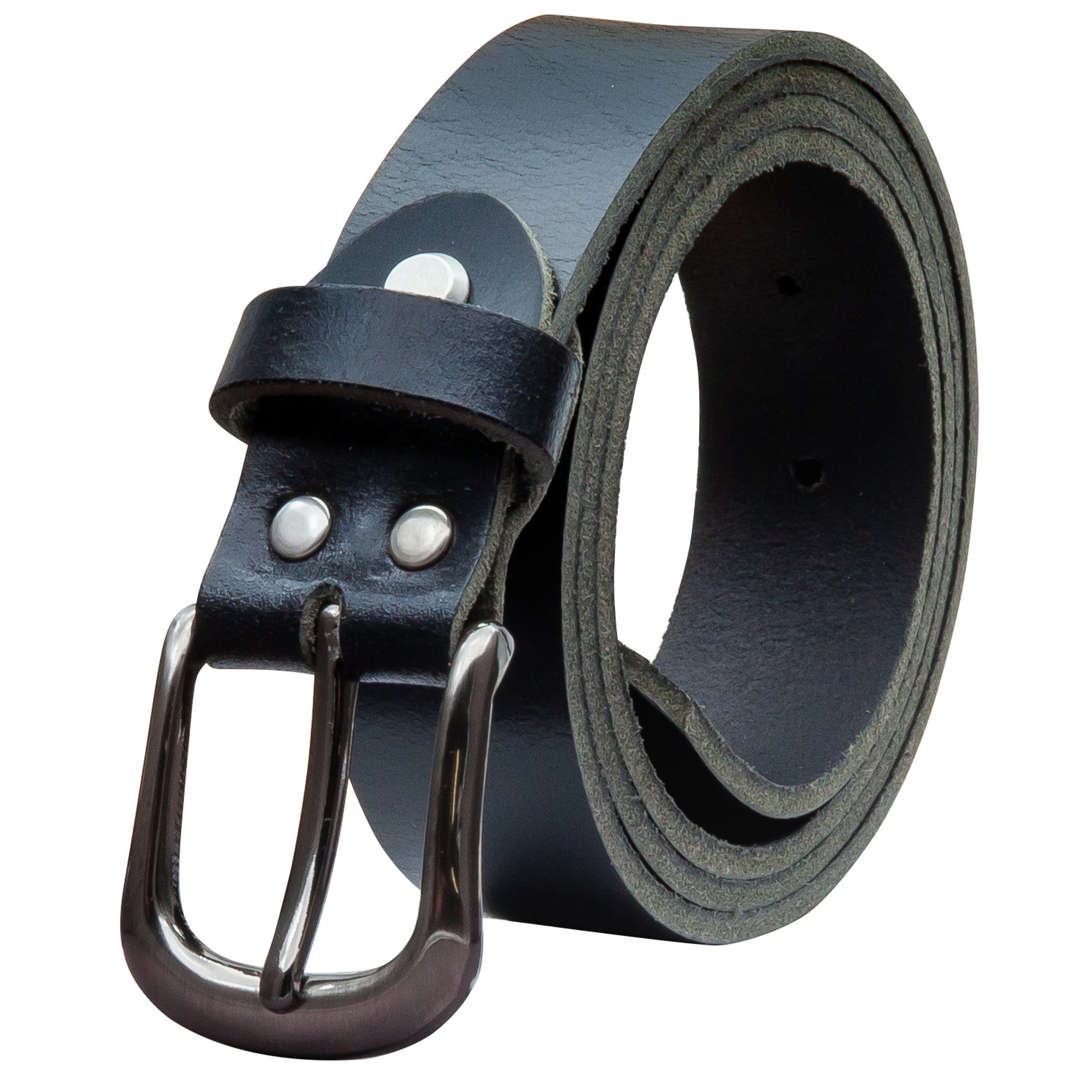 Ledergürtel OM324-VL-Schwarz