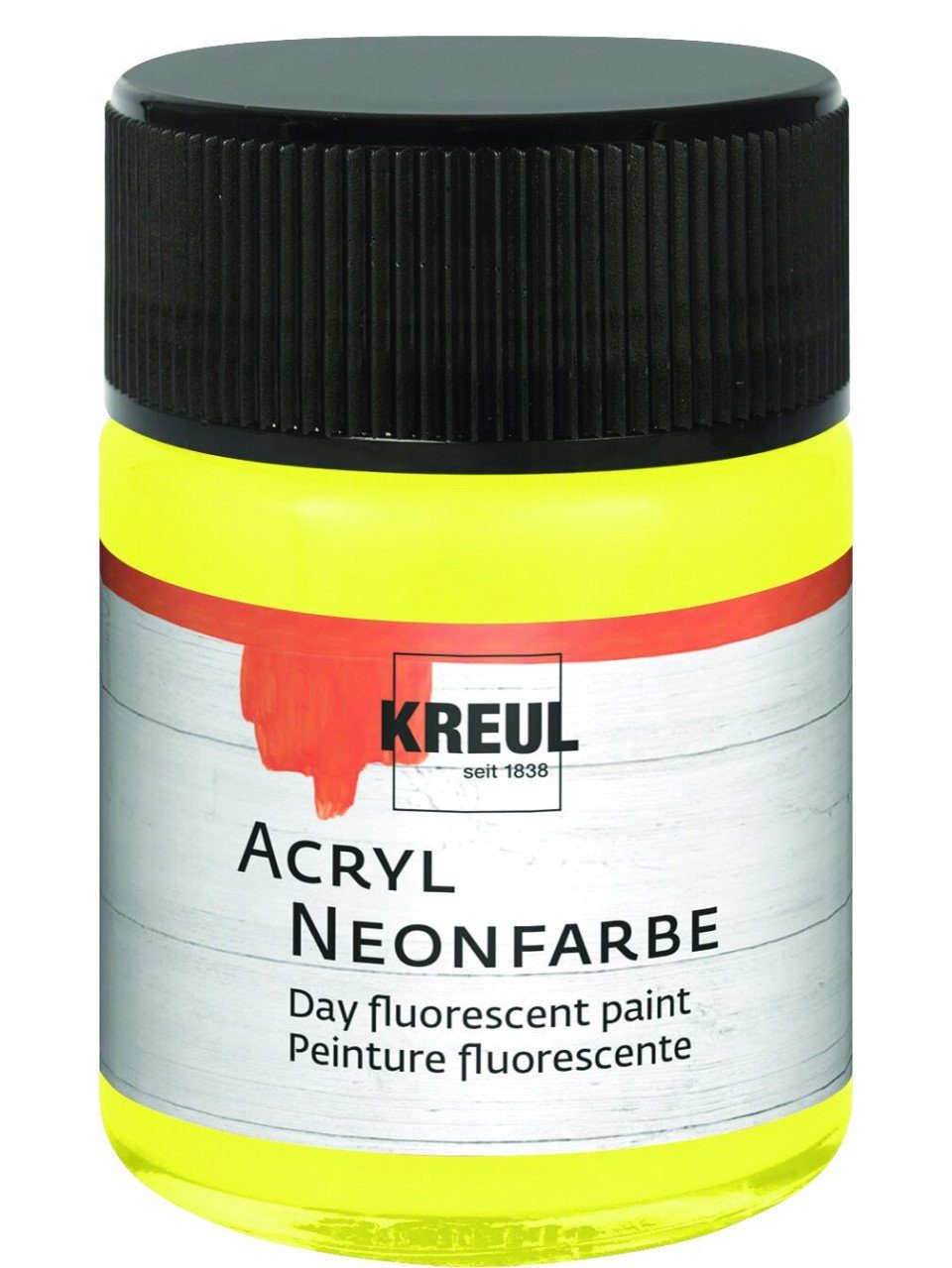 Acrylfarbe Kreul Acryl Neonfarbe neongelb 50 ml