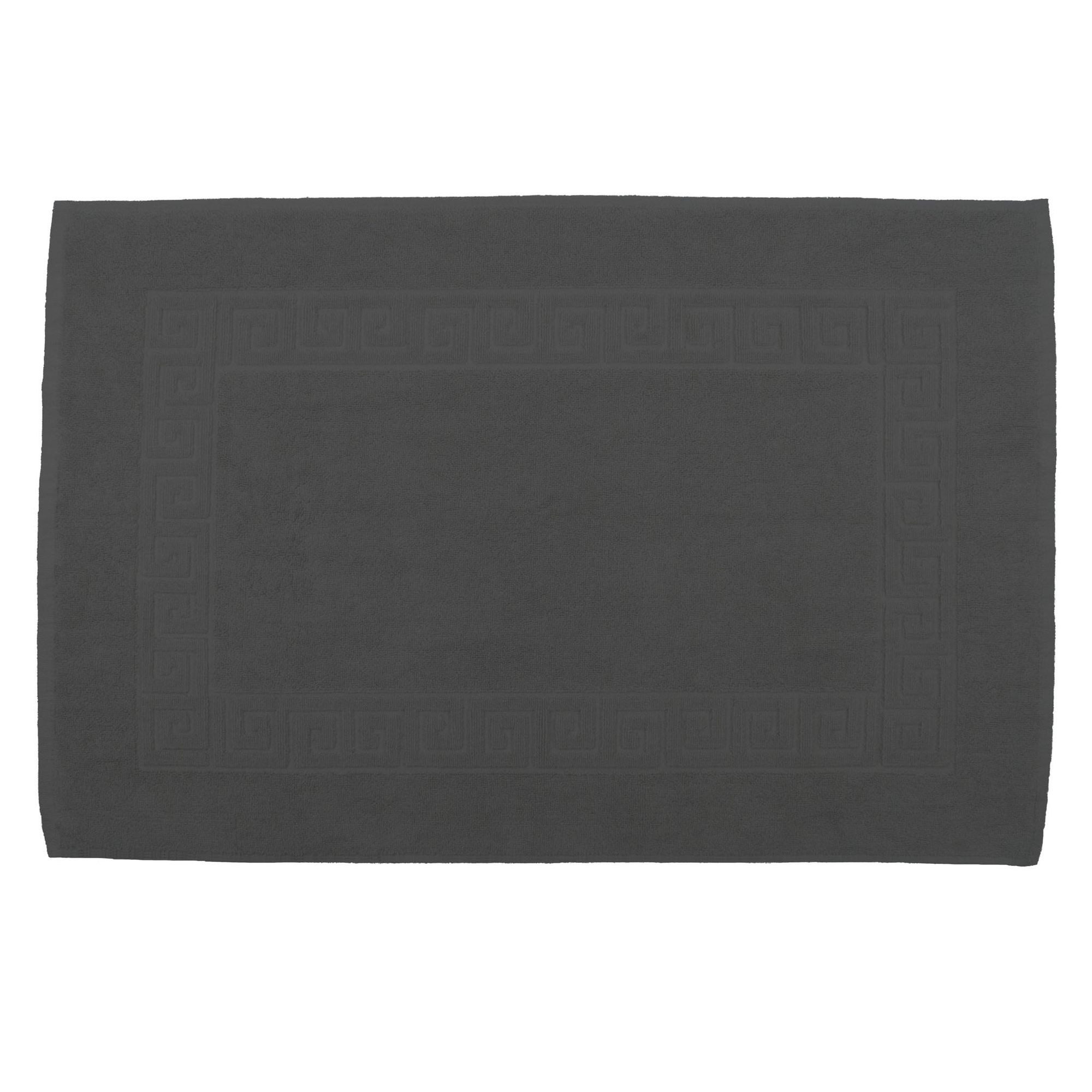 Julie Julsen Badematte 1-Badematte-Grau-70 x 120 cm, Baumwolle, Spiral