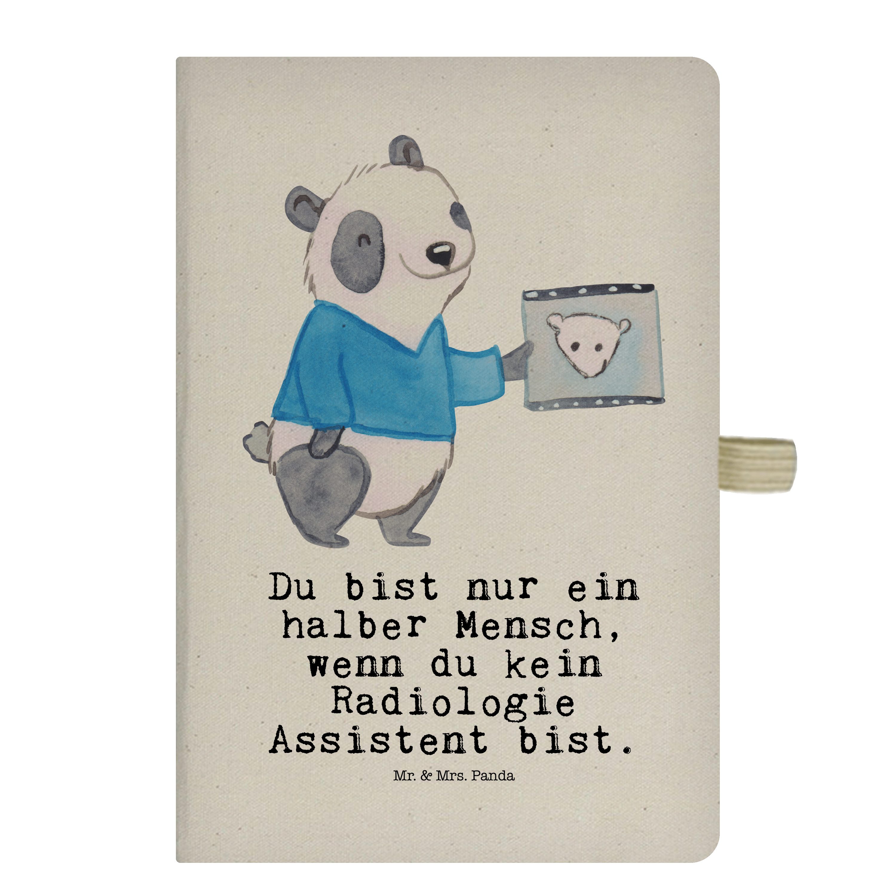 Mr. & Mrs. Panda Notizbuch Radiologie Assistent mit Herz - Transparent - Geschenk, Journal, Absc Mr. & Mrs. Panda