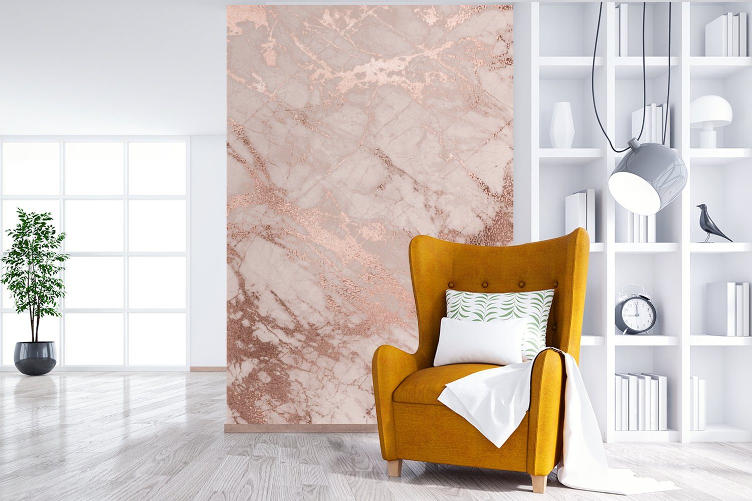 MuchoWow Fototapete Marmor - Rosa - günstig online kaufen