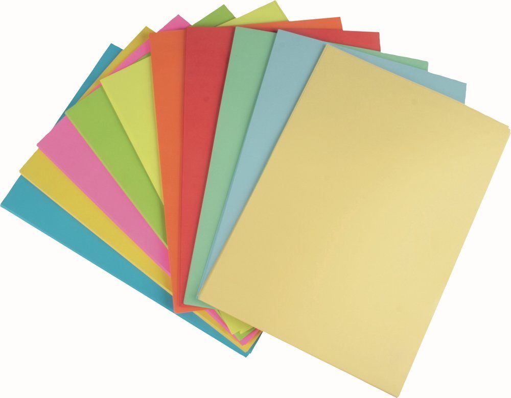 Papierkarton Stylex DIN - Kopierpapier 250 Farbig A4 Blatt - 80g Stylex