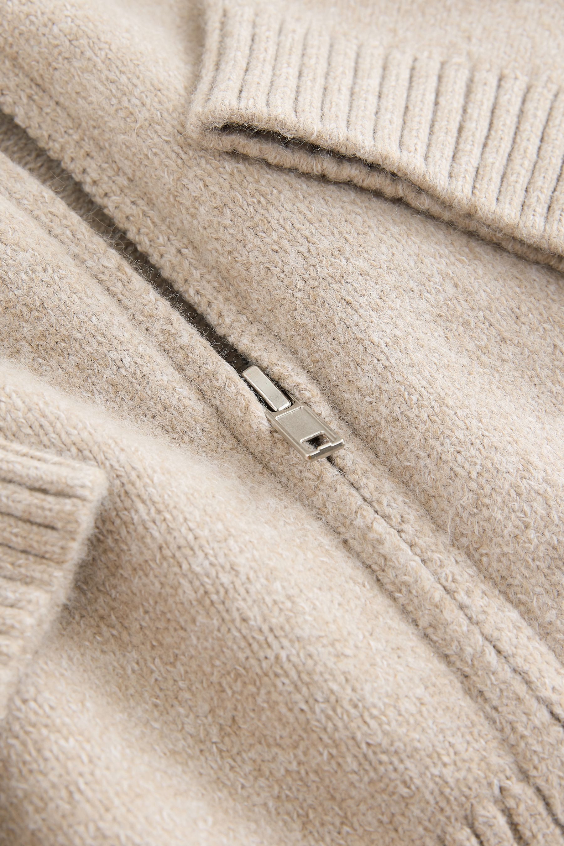 Next Strickjacke Cardigan mit durchgehendem Reißverschluss (1-tlg) – Bild 3 von 3