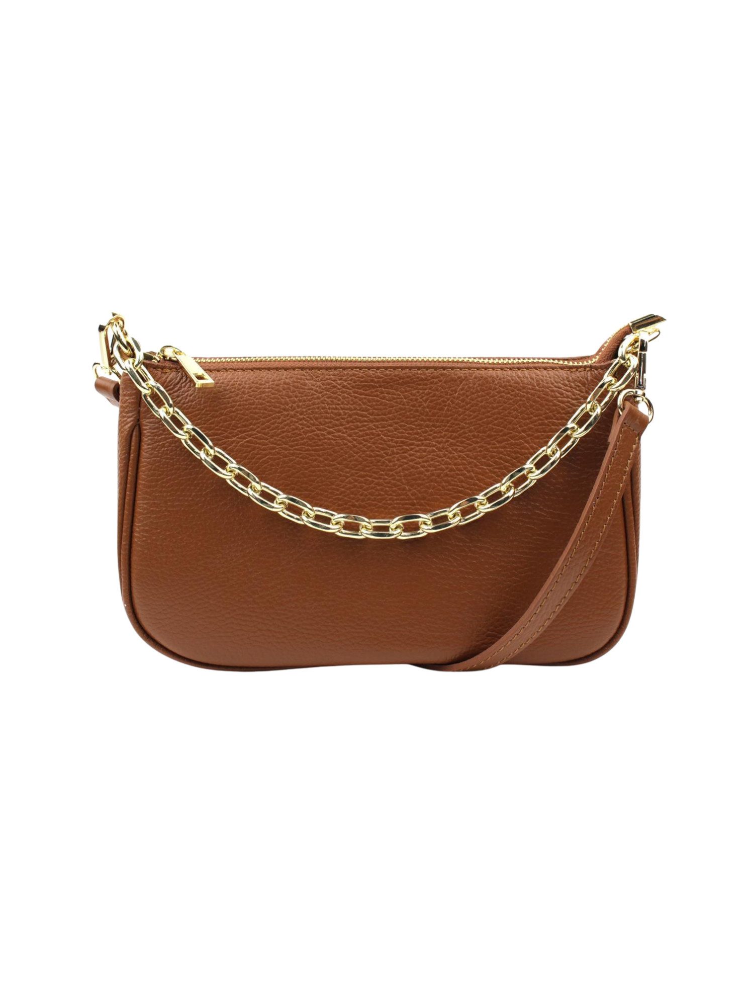 BRISE TASCHE Schultertasche Echtleder Schultertasche mit Kette & Reißversch günstig online kaufen