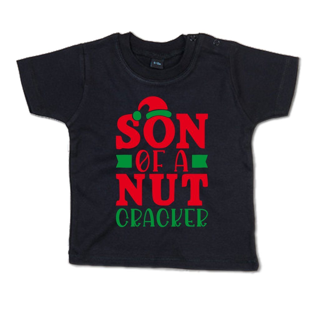 G-graphics T-Shirt Son of a Nut Cracker Baby T-Shirt mit Spruch mit Weihnachtsmotiv