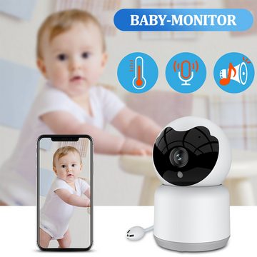 Jioson Babyphone Babyphone mit Kamera Wlan Überwachungskamera Bewegungserkennung