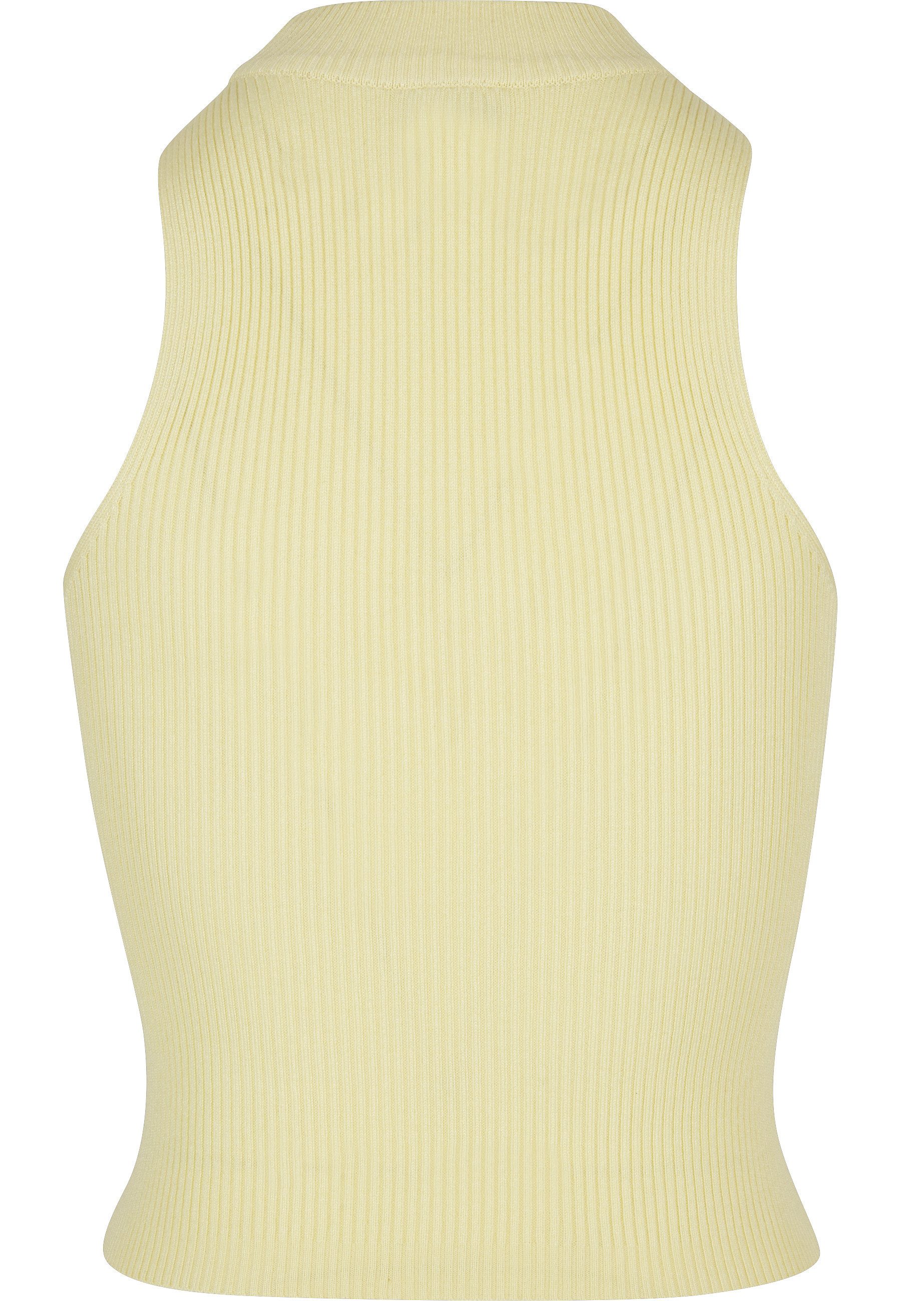 URBAN CLASSICS Tanktop Urban Classics Damen Ladies Short Rib Knit Turtleneck Top (1-tlg)