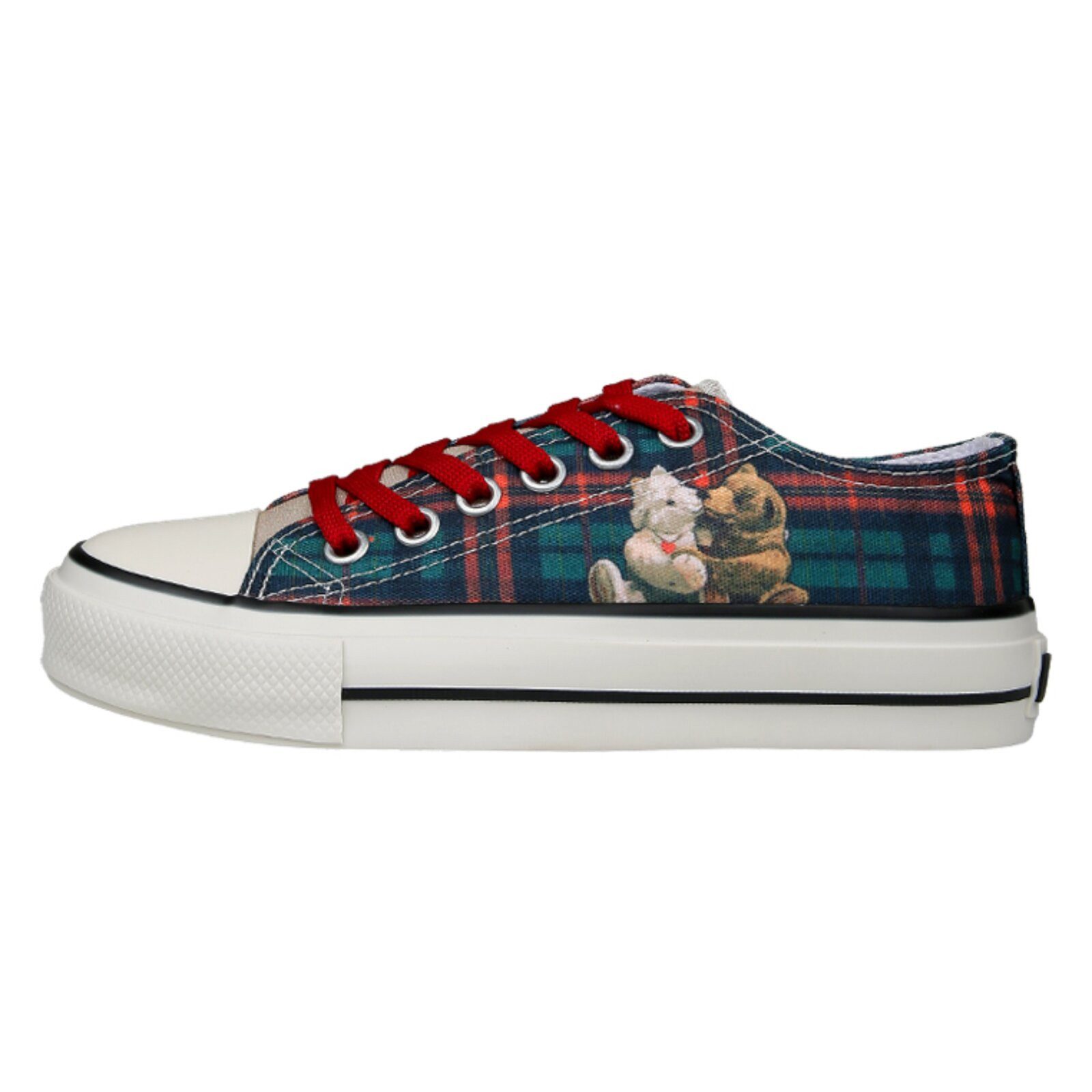 DOGO Liria Low-Top Sneaker Teddy Bear Damen Sneaker Sneaker Handgefertigt