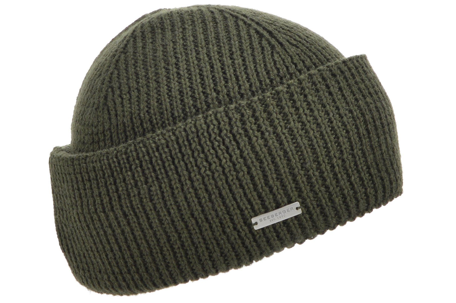 Seeberger Strickmütze Strick Aufschlagmütze in Rippenstruktur günstig online kaufen
