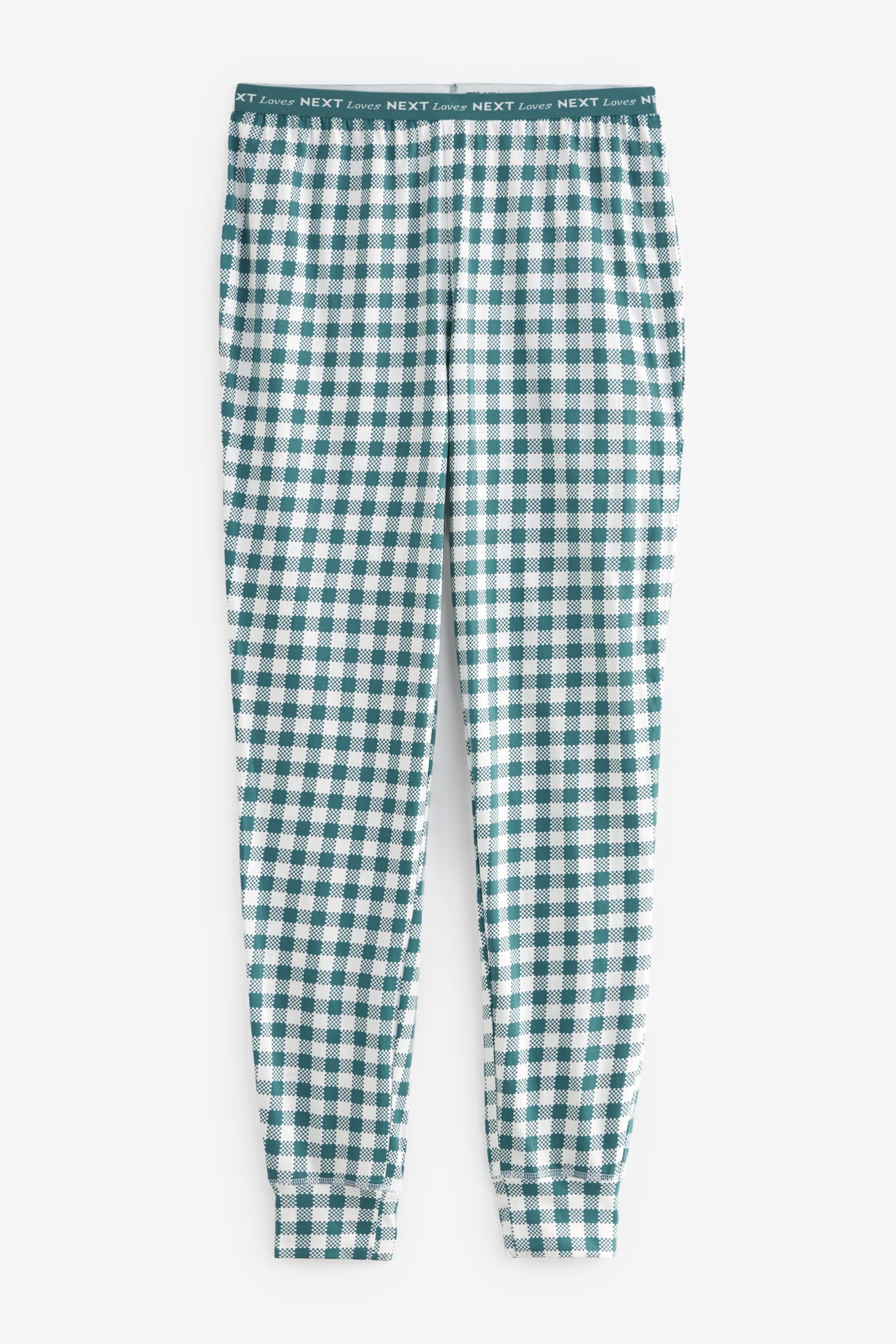 aus 2er-Pack (4 Next Langärmelige Pyjama tlg) Baumwolle, Pyjamas