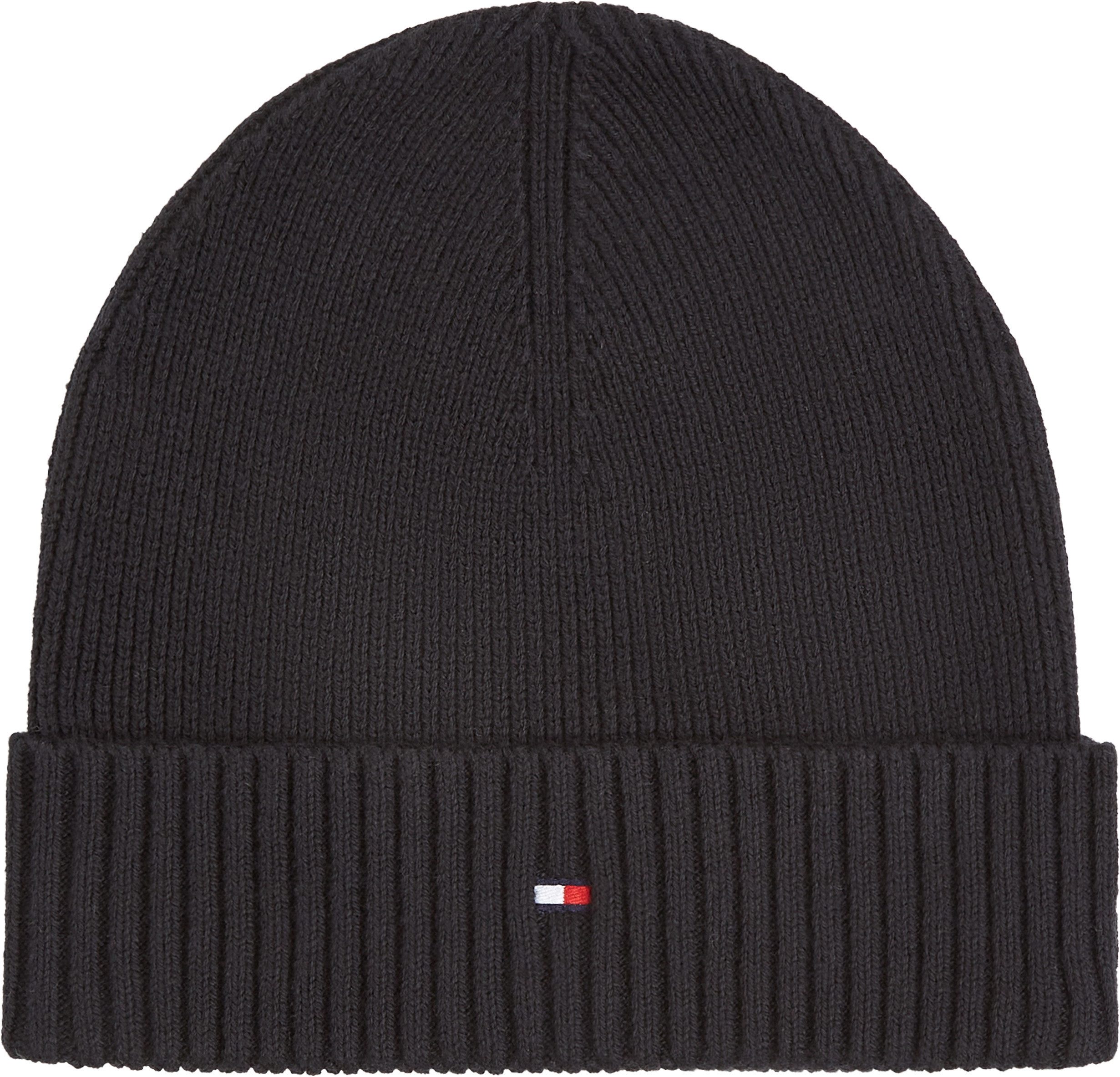 Tommy Hilfiger Strickmütze TH FLAG PIMA COTTON BEANIE Beanie mit Logostickerei, mit Kaschmiranteil Unisex – Bild 2 von 5