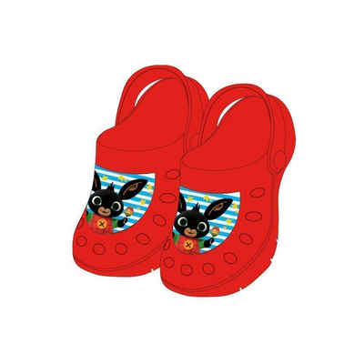 EplusM Kinder-Clogs mit Bing-Motiv, 100% EVA in Rot, Größen 24/25-30/31 Clog