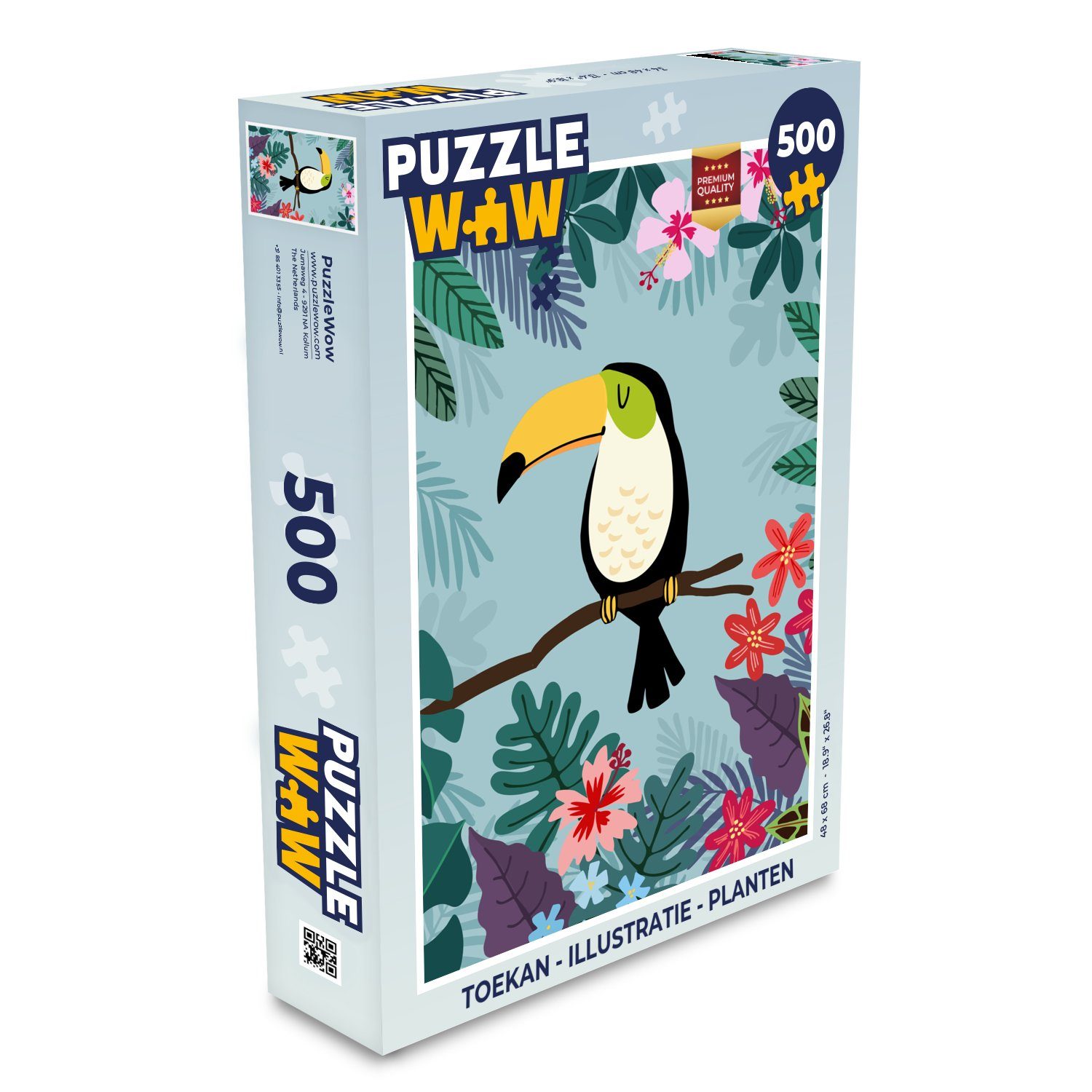 MuchoWow Puzzle Tukan - Pflanzen - Kinder - Tiere - Kinder, 500  Puzzleteile, Foto-Puzzle, Bilderrätsel, Puzzlespiele, Spielzeug