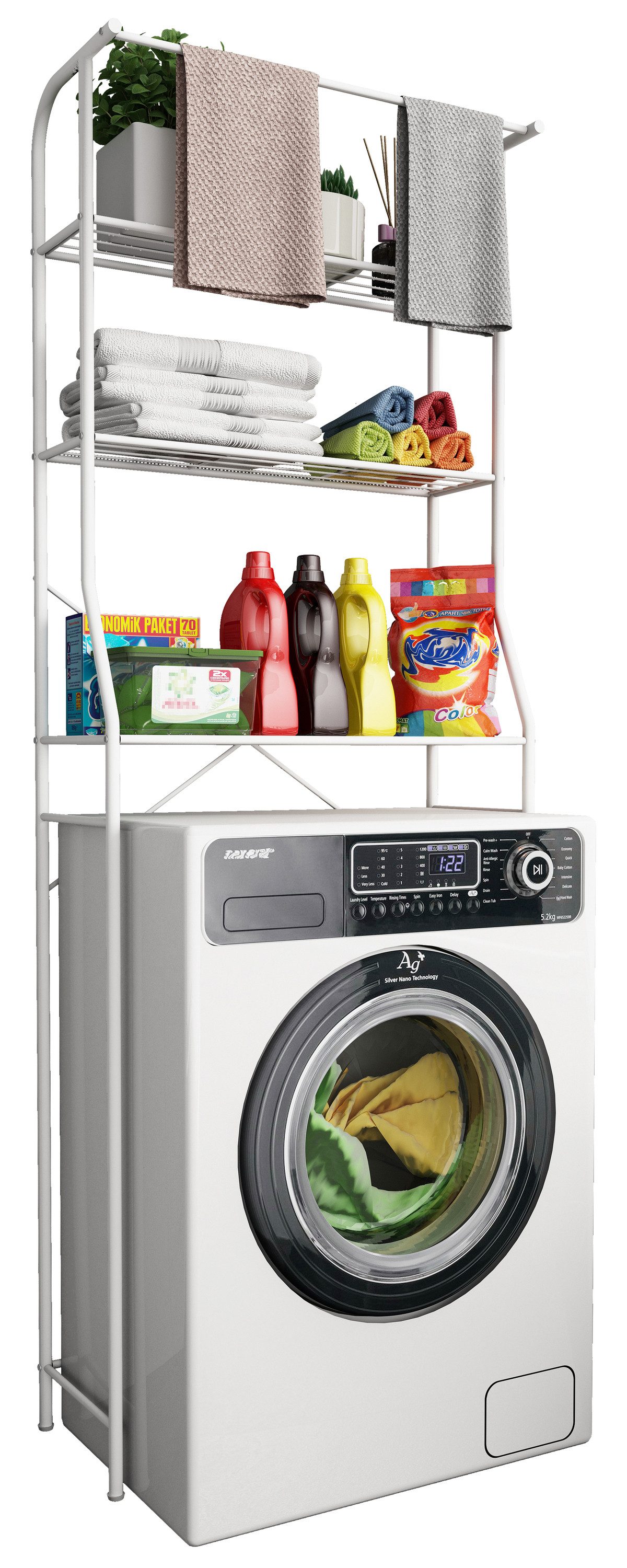 VCM Waschmaschinenumbauschrank Waschmaschine Toilette Überbau Schrank Tubas günstig online kaufen