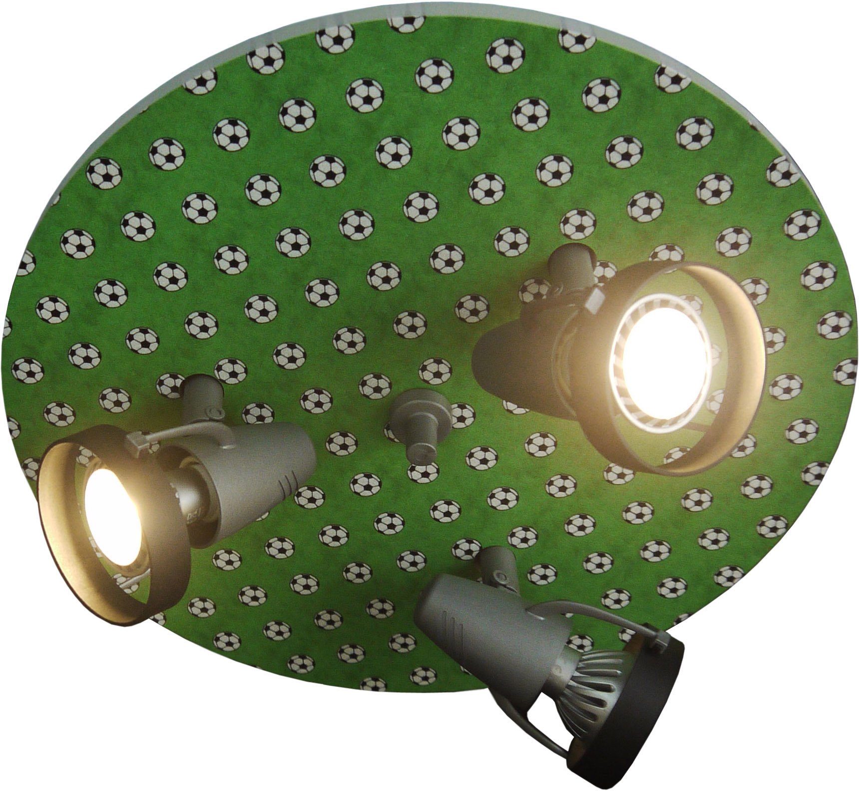 niermann Deckenleuchte Strahler-Fußbälle, Kinderzimmer, Kinderlampe