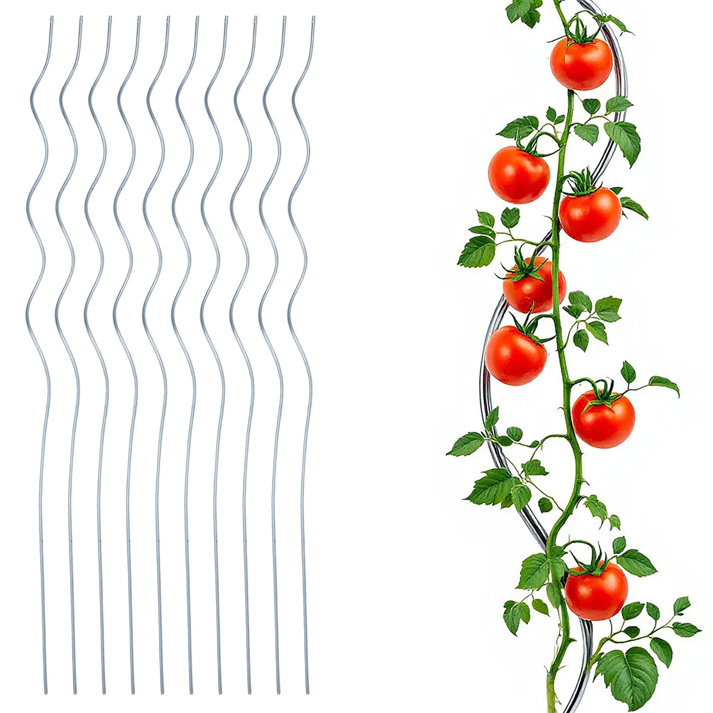 Spetebo Rankhilfe Tomaten Sprialstab verzinkt 110cm günstig online kaufen