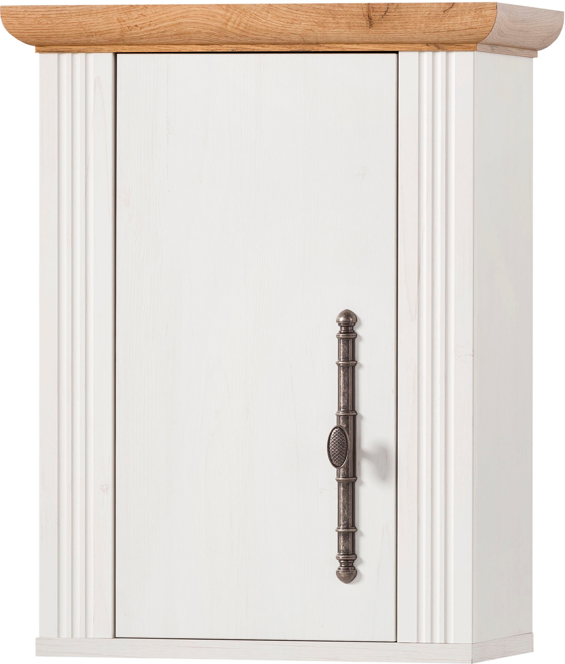 Home affaire 56 cm, im romantischen by Breite Westminster Landhausstil, Weiss Hängeschrank Dekor exclusiv Pinie