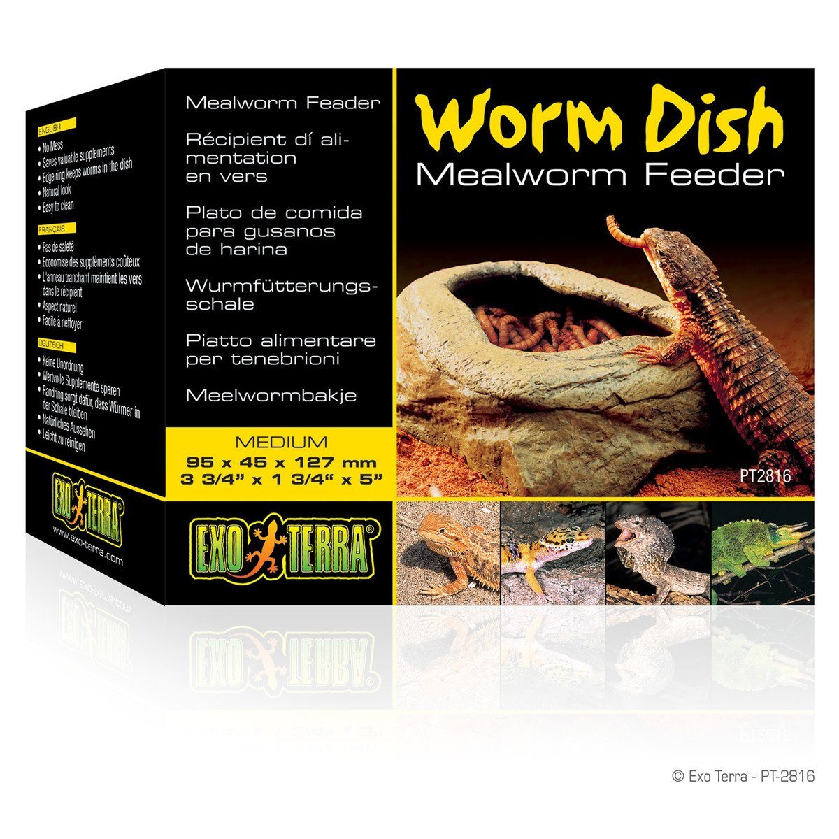 Exo Terra Кормbehälter Worm Dish Mealworm Feeder - Wurmfütterungsschale