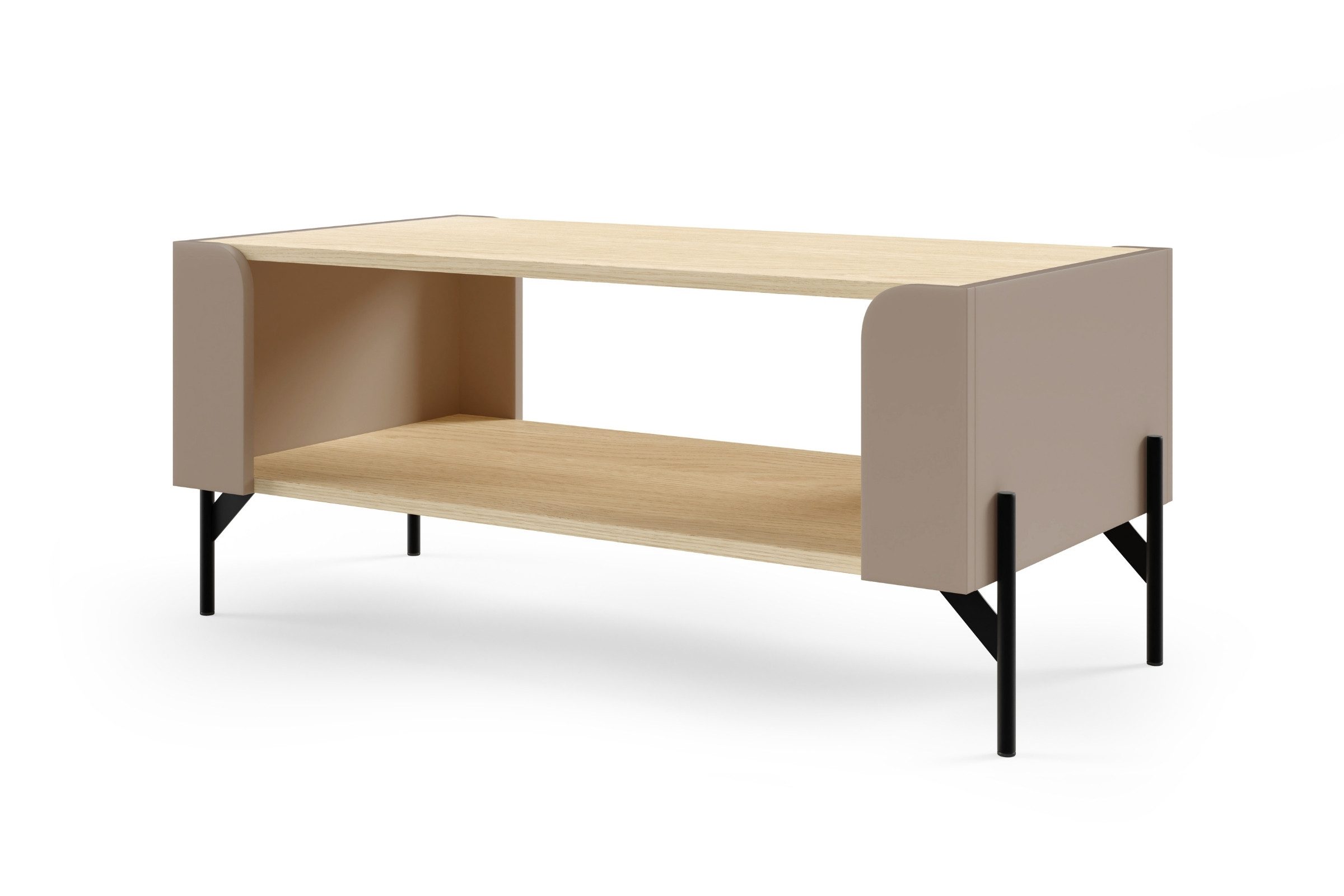 Deine Möbel 24 Couchtisch SOVI 13, mit Ablage, skandinavisches Design, SOVI - Kollektion (Set, 1-St., 90 x 40 x 50 cm), für Wohnzimmer und Jugendzimmer