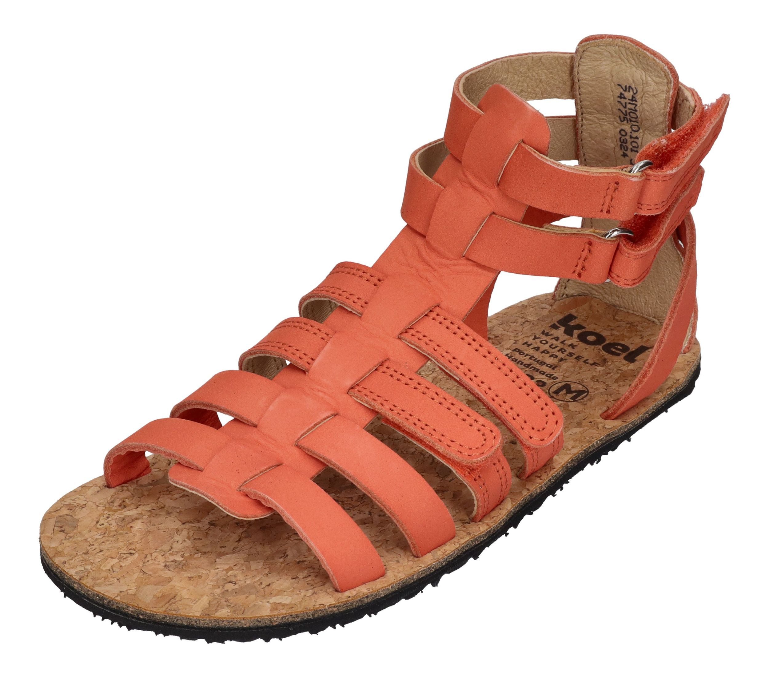 KOEL Aura Leather Barfußschuh coral