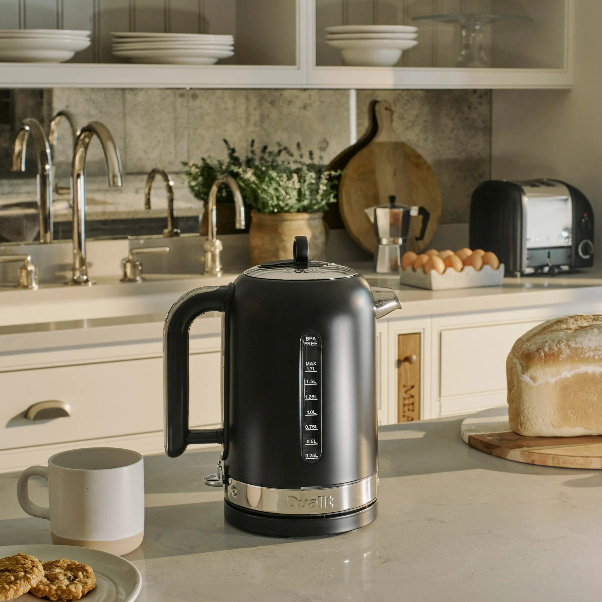Dualit Wasserkocher Dualit Wasserkocher Classic 1,7 l Matt Schwarz