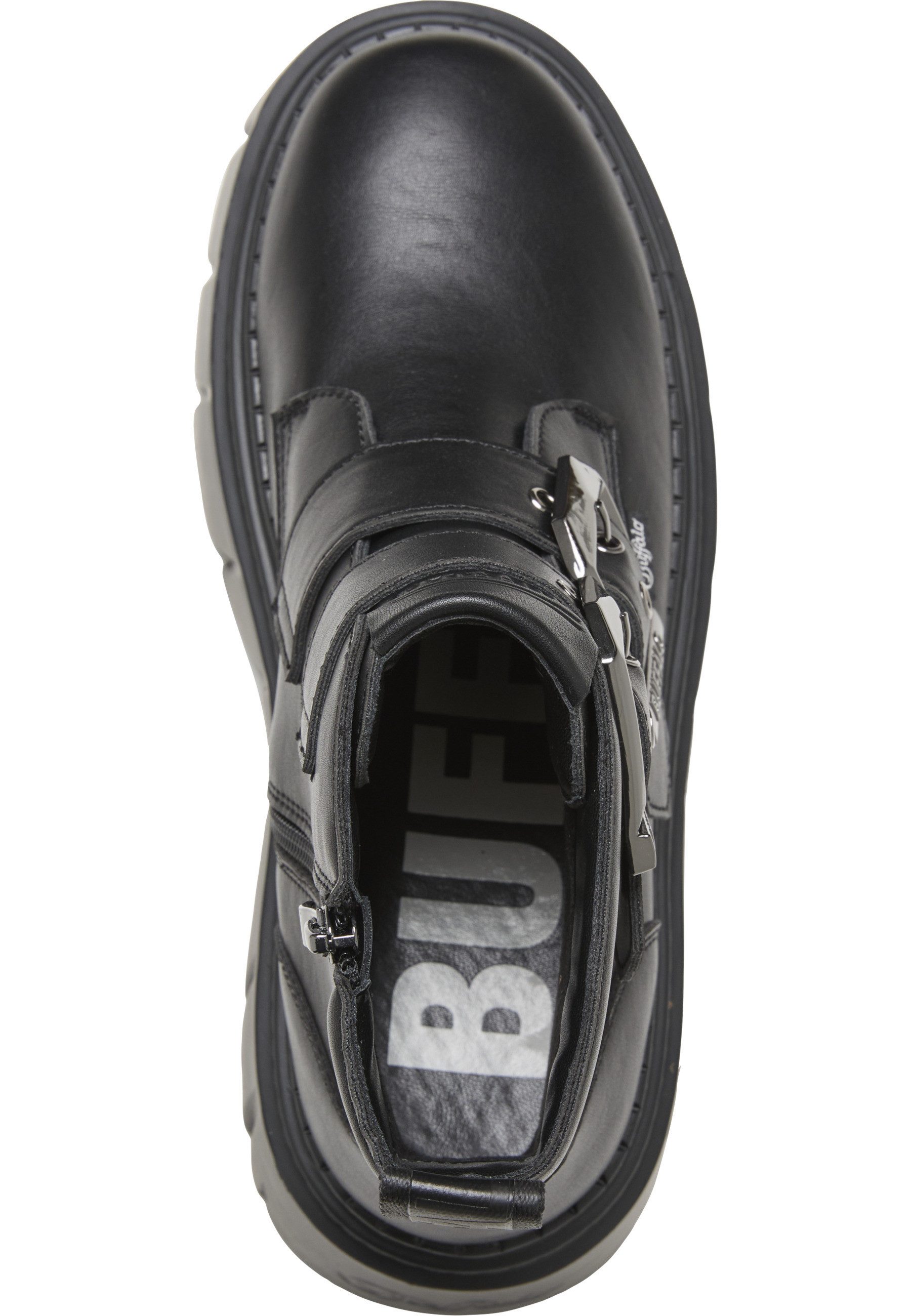Buffalo Buffalo ZESPHER BIKER BUCKLE - VEGAN NAPPA Stiefel