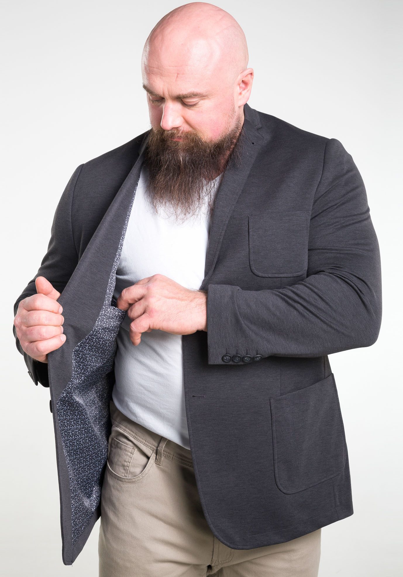 Man's World Plus Jerseysakko Grosse Grössen