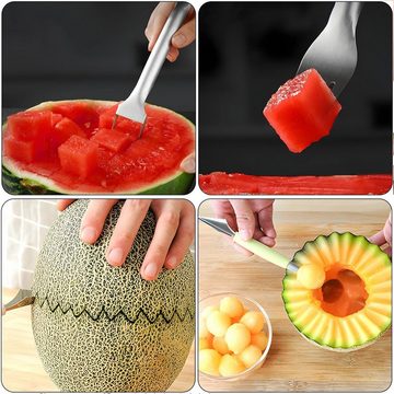 NUODWELL Obstschneider Melonenschneider 4 STK, Wassermelonen Drachenfrucht Obst Schneider, (4-tlg)