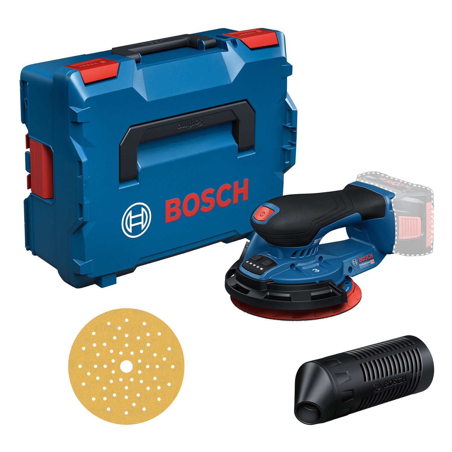 Bosch Professional Akku-Exzenterschleifer »GEX 18V-150-3 solo«, in L-BOXX 162, ohne Akku, ohne Ladegerät