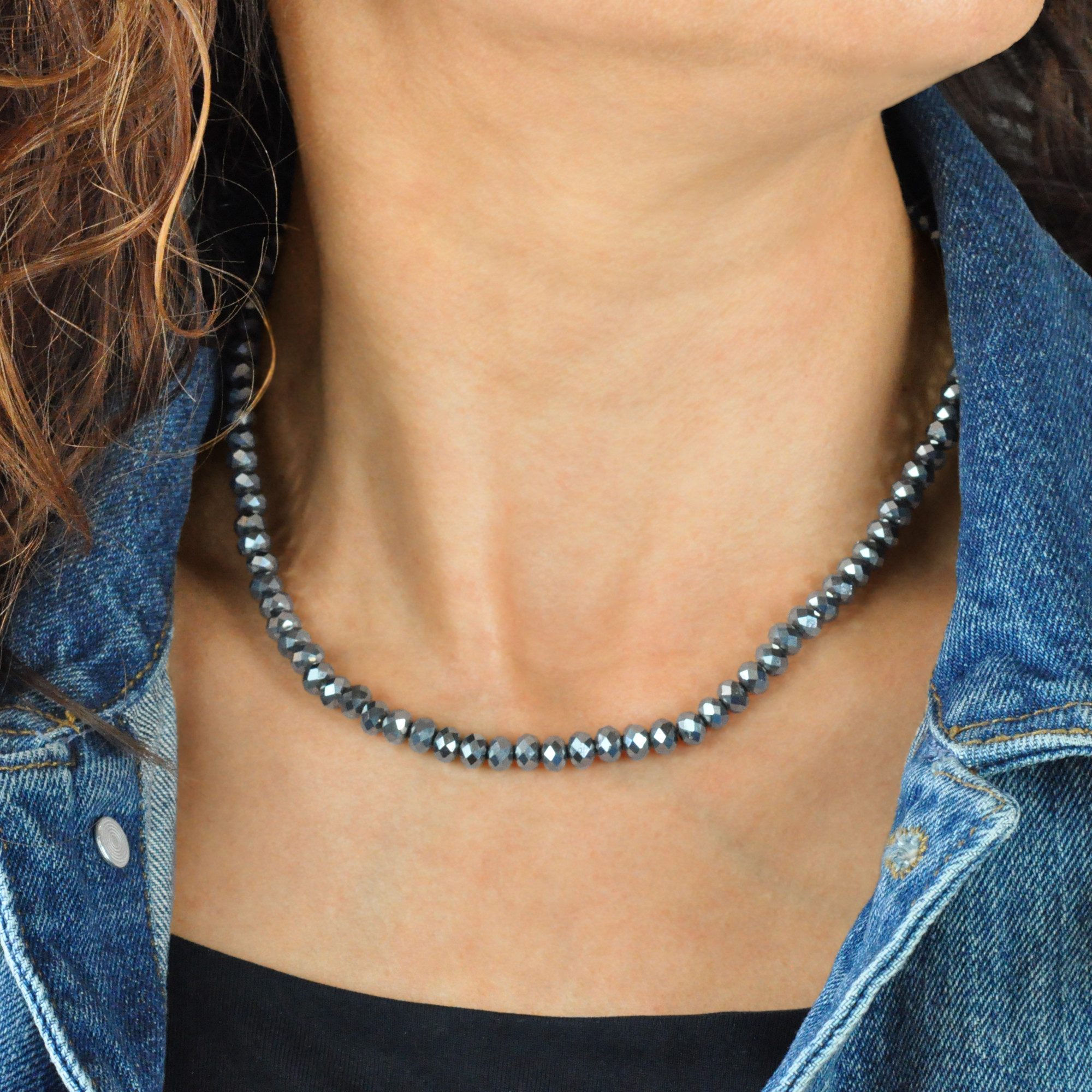 Steuer Kette mit Anhänger Set Collier mit Glasperlen zweireihige Venezianer mit Stern