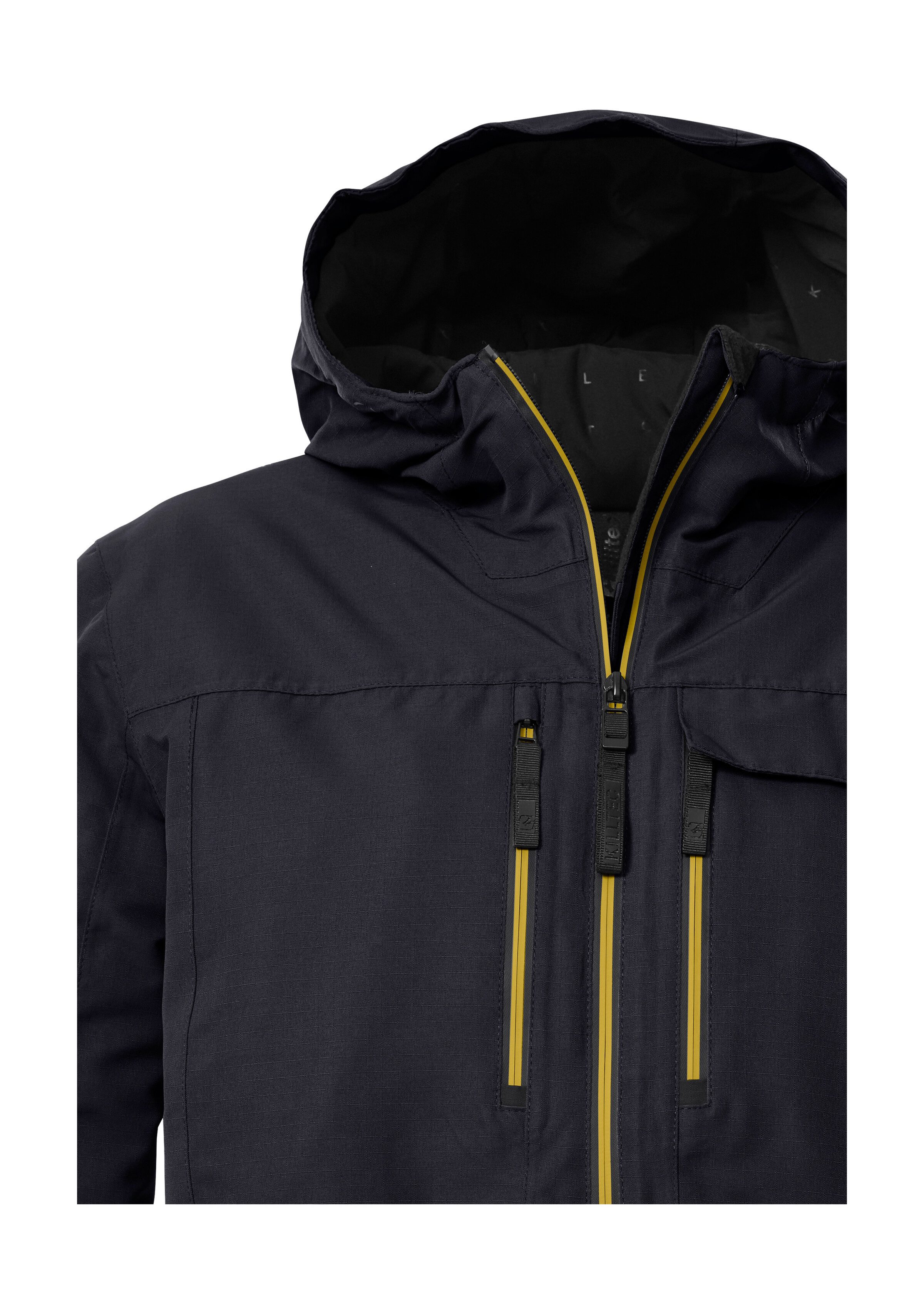 Killtec Skijacke KSW 53 MN SKI JCKT Skijacke: wasserdicht, atmungsaktiv, Colourblock, viele Taschen