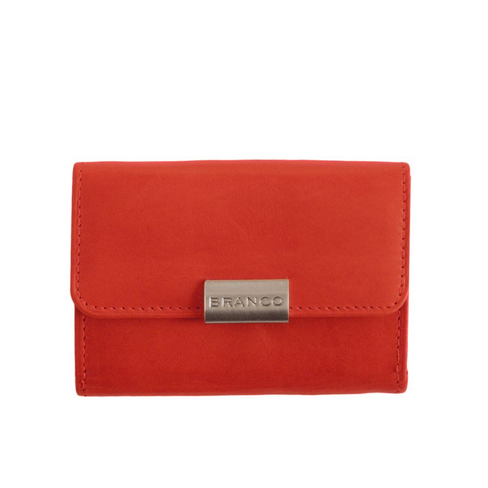 Mini Geldbörse Kleine Damen-Geldbörse / Portemonnaie, Leder, Rot, Branco 12032