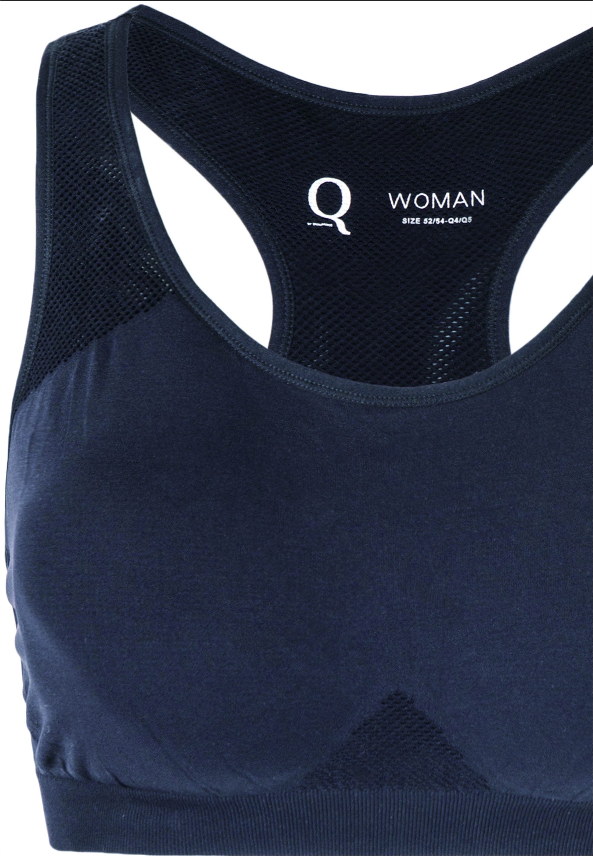 Q by Endurance Sport-BH ROSA SEAMLESS mit komfortablen Halt ohne einzuschneiden