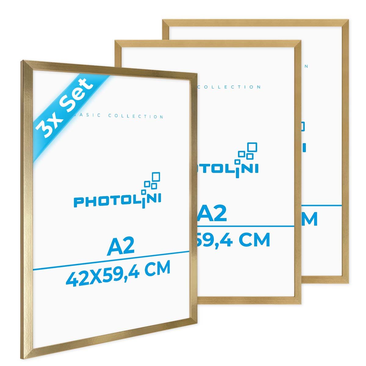 PHOTOLINI Bilderrahmen 3er Set, stabiles MDF-Holz, günstig online kaufen