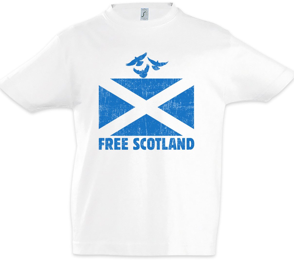 Urban Backwoods Print-Shirt Free Scotland Kinder T-Shirt Battle Schlacht Bannockburn 1314 William (1-tlg) Wallace Schottland Scotland Fahne