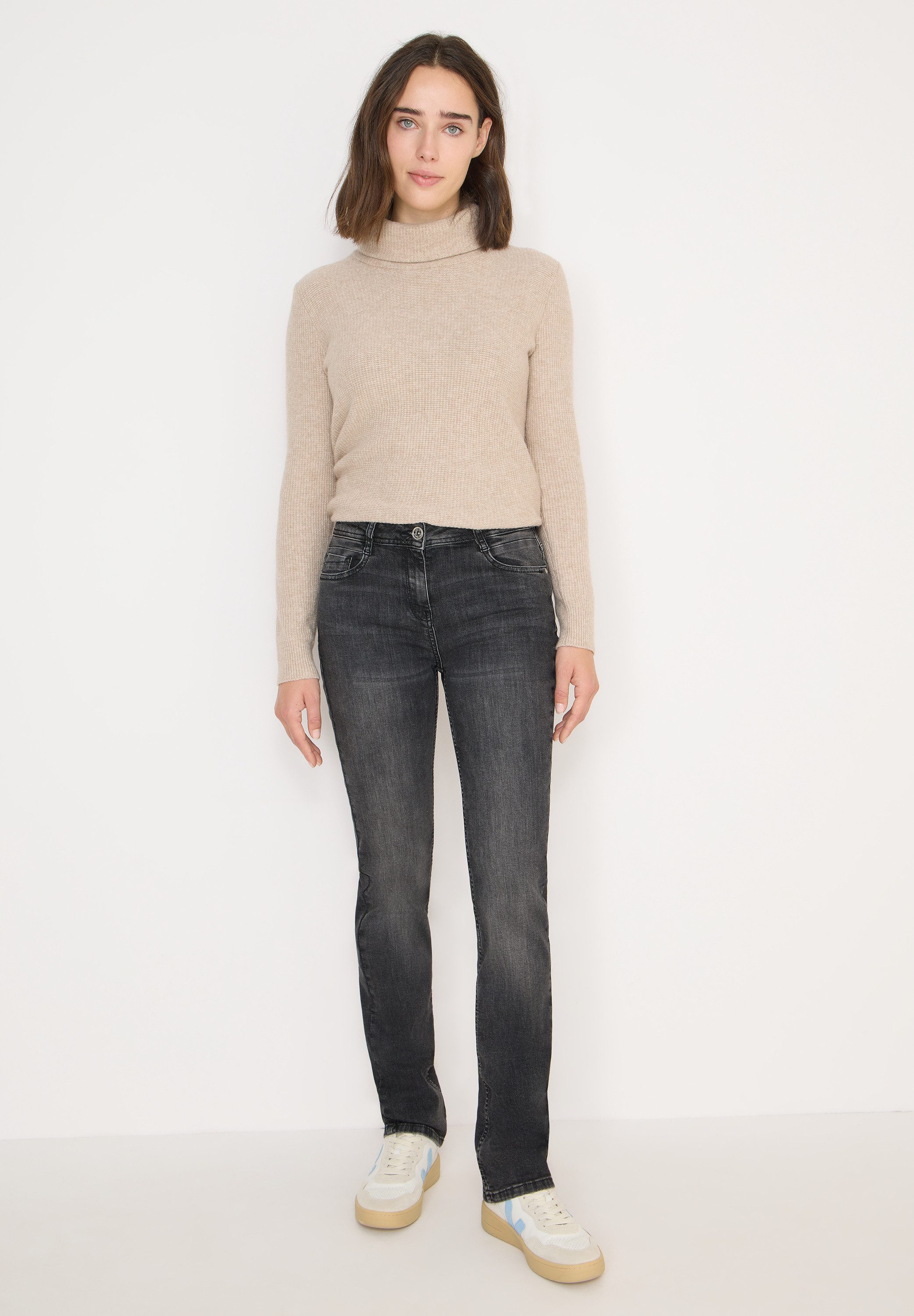 CECIL Slim-fit-Jeans High Waist