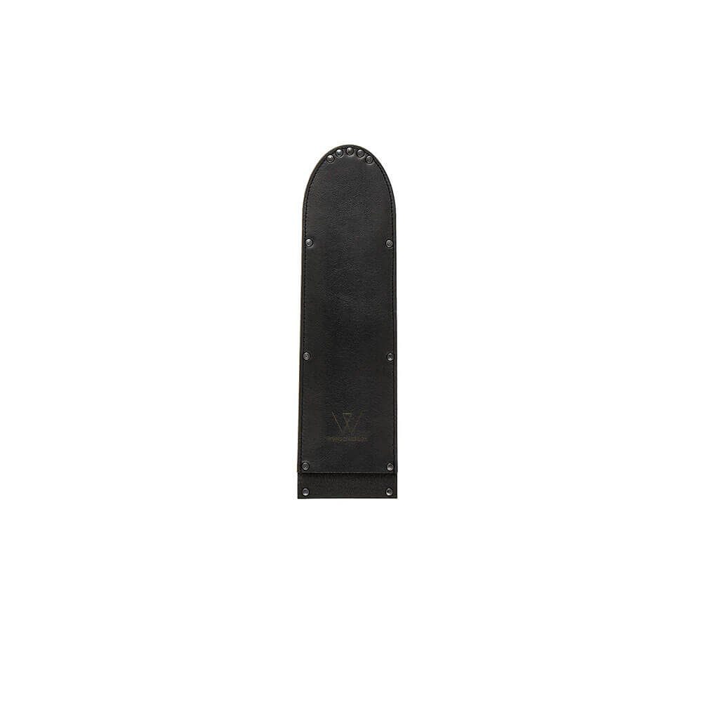 Wunschleder Kochmesser Wunschleder Klingenschutz breit 25 cm mit Kevlar® schwarz