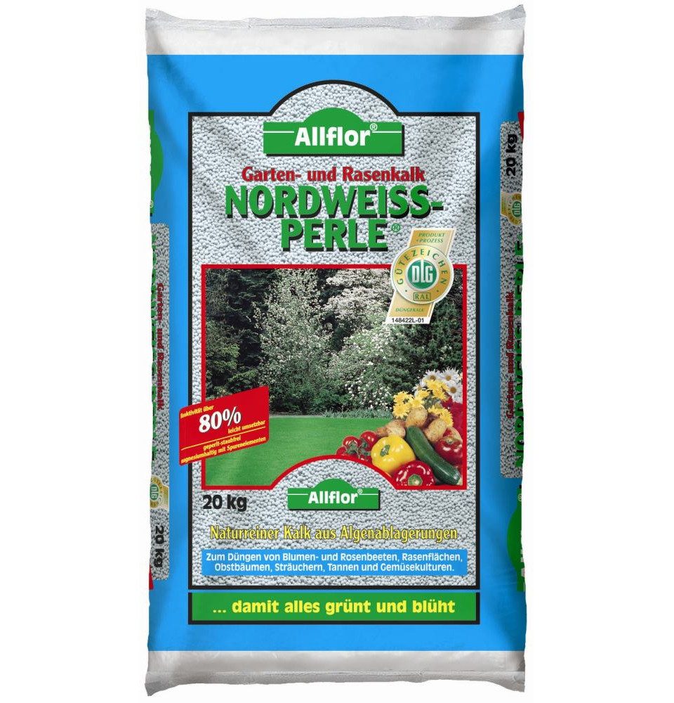 Allflor Растительное удобрение Allflor Gartenkalk 20 kg