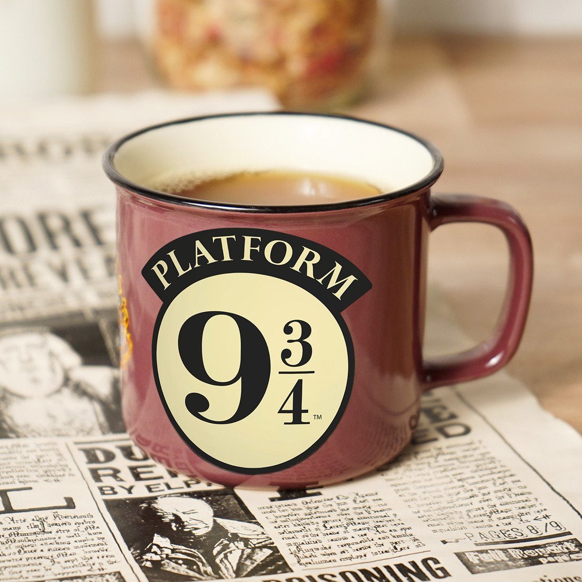 Geda Labels GmbH Tasse Hogwarts Express, 1-tlg., Keramik, Braun, 300 ml, spülmaschinengeeignet