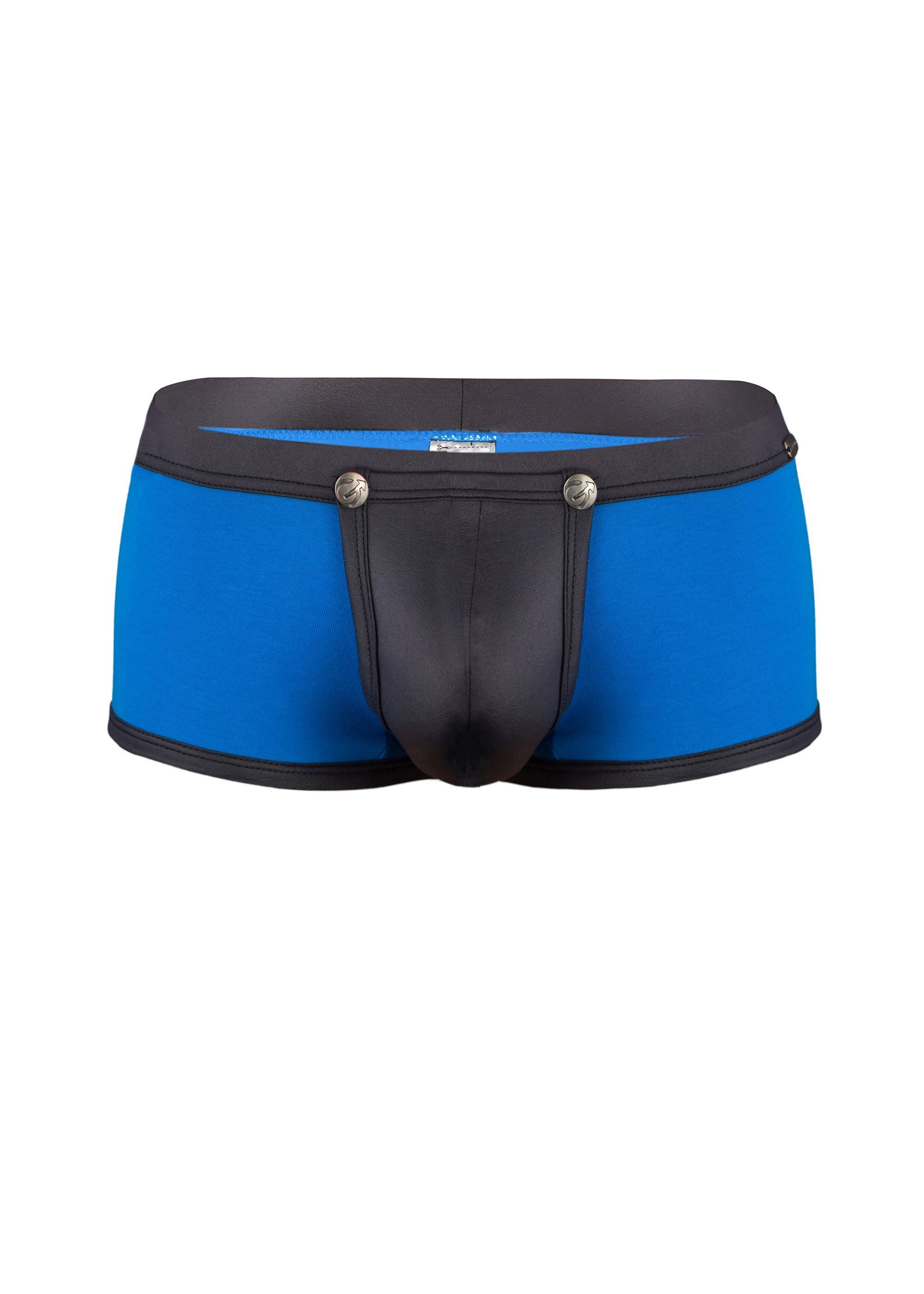 Geronimo Boxershorts Erotic Push or Zipp Boxer mit Druckknöpfen Blue (Mini-Boxer, 1-St) erotisch