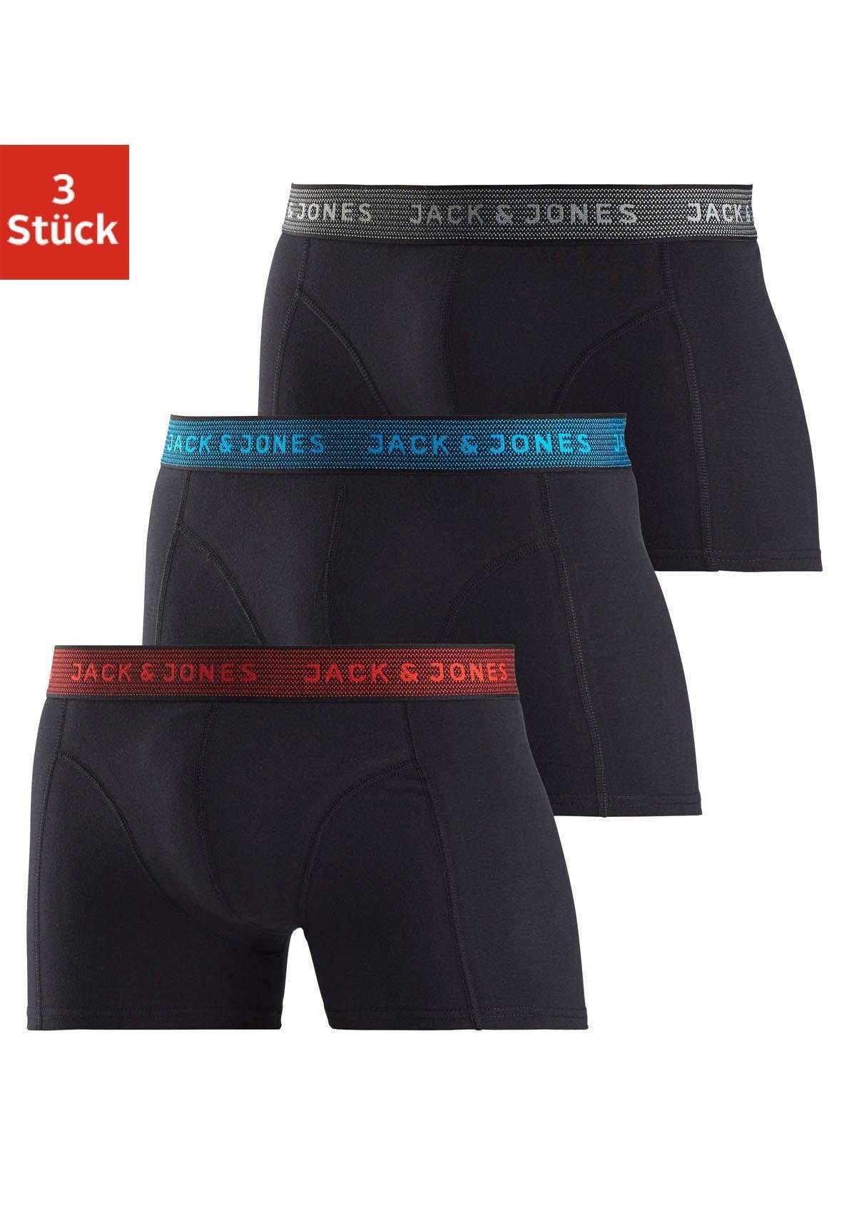 Jack & Jones Boxer JAC Waistband Trunks (Packung, 3-St) asphalt / hawaian