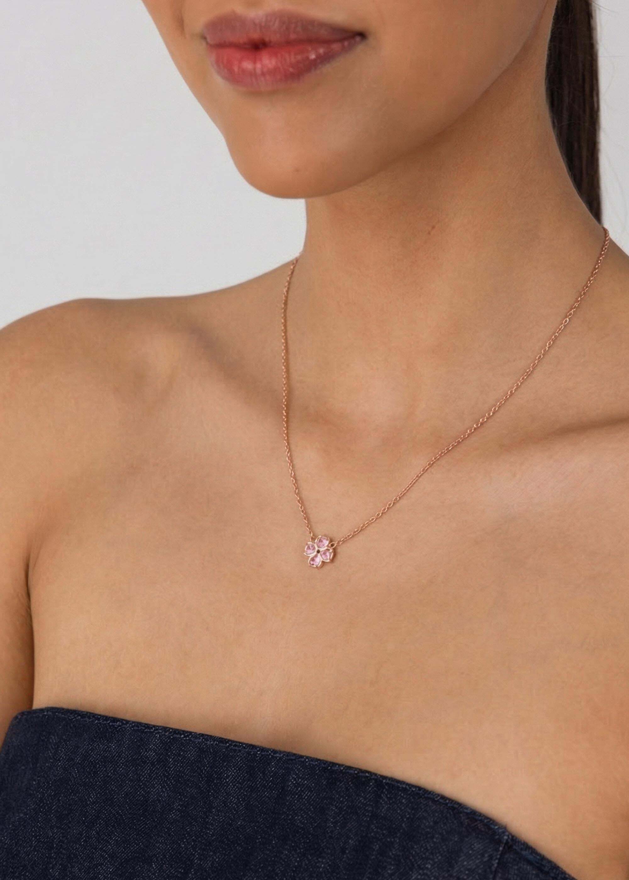 Purelei Kette mit Anhänger Cuore Rosé (Kette)