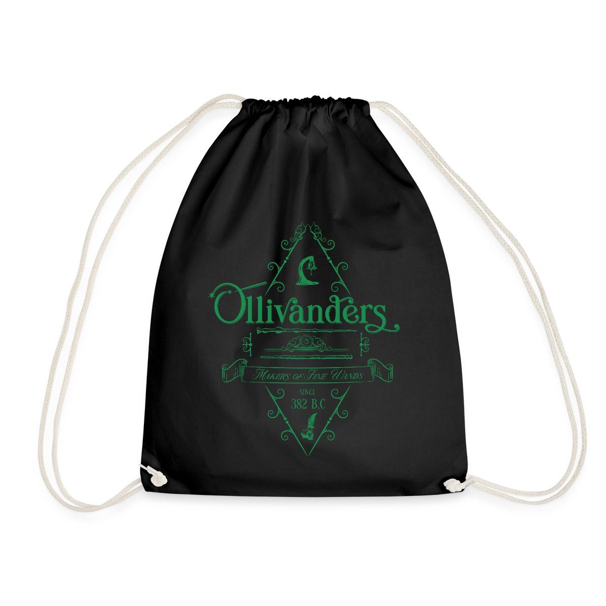 Spreadshirt Turnbeutel Harry Potter Ollivanders Geschäft Grünes Logo Turnbeutel (1-tlg)